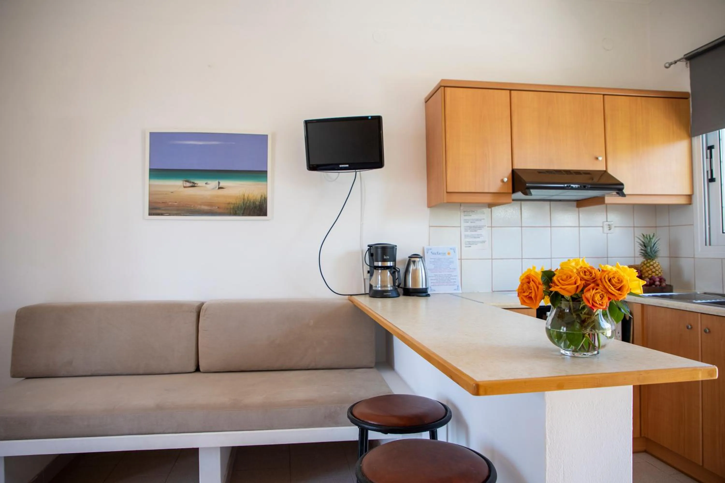 Kitchen or kitchenette in Stefanie Studios