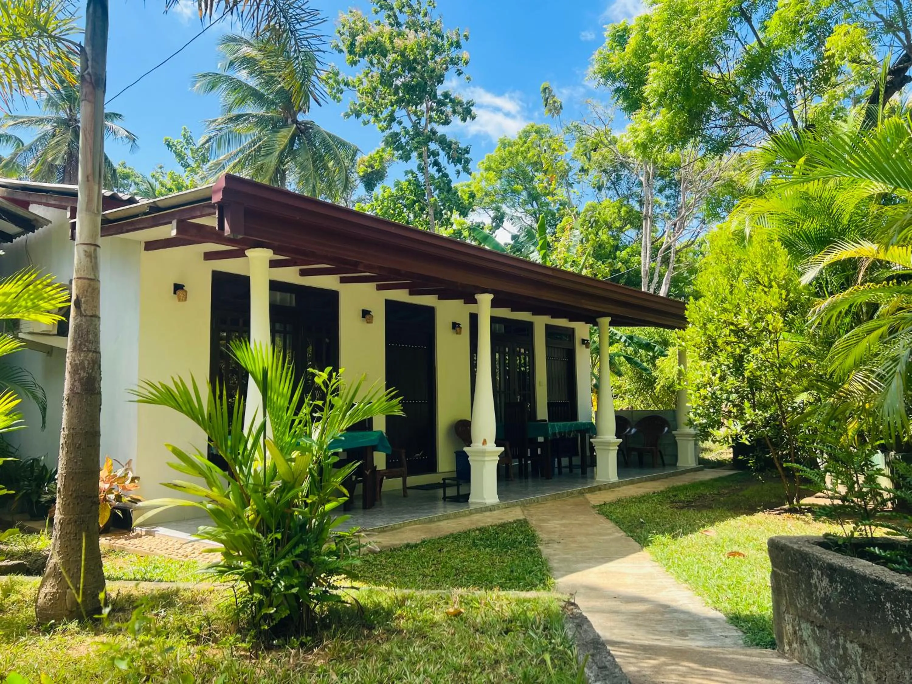Garden view in Harini Villa