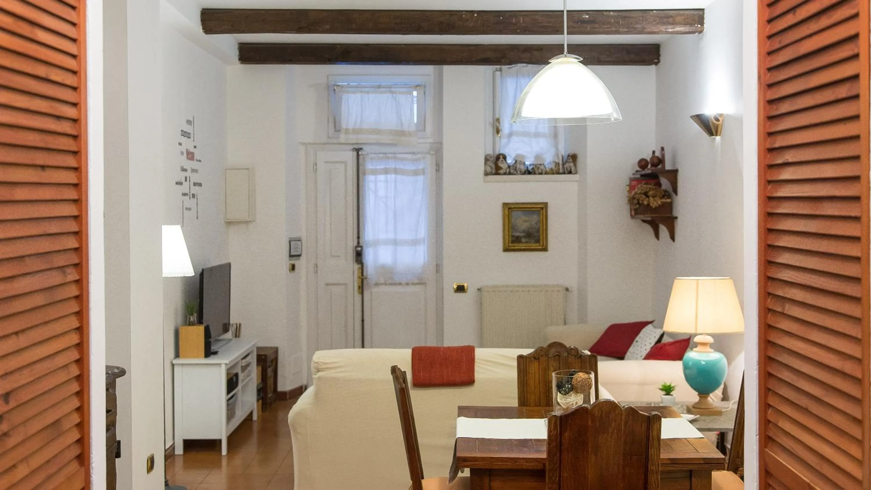 Living room in Rental in Rome Panieri Terrace