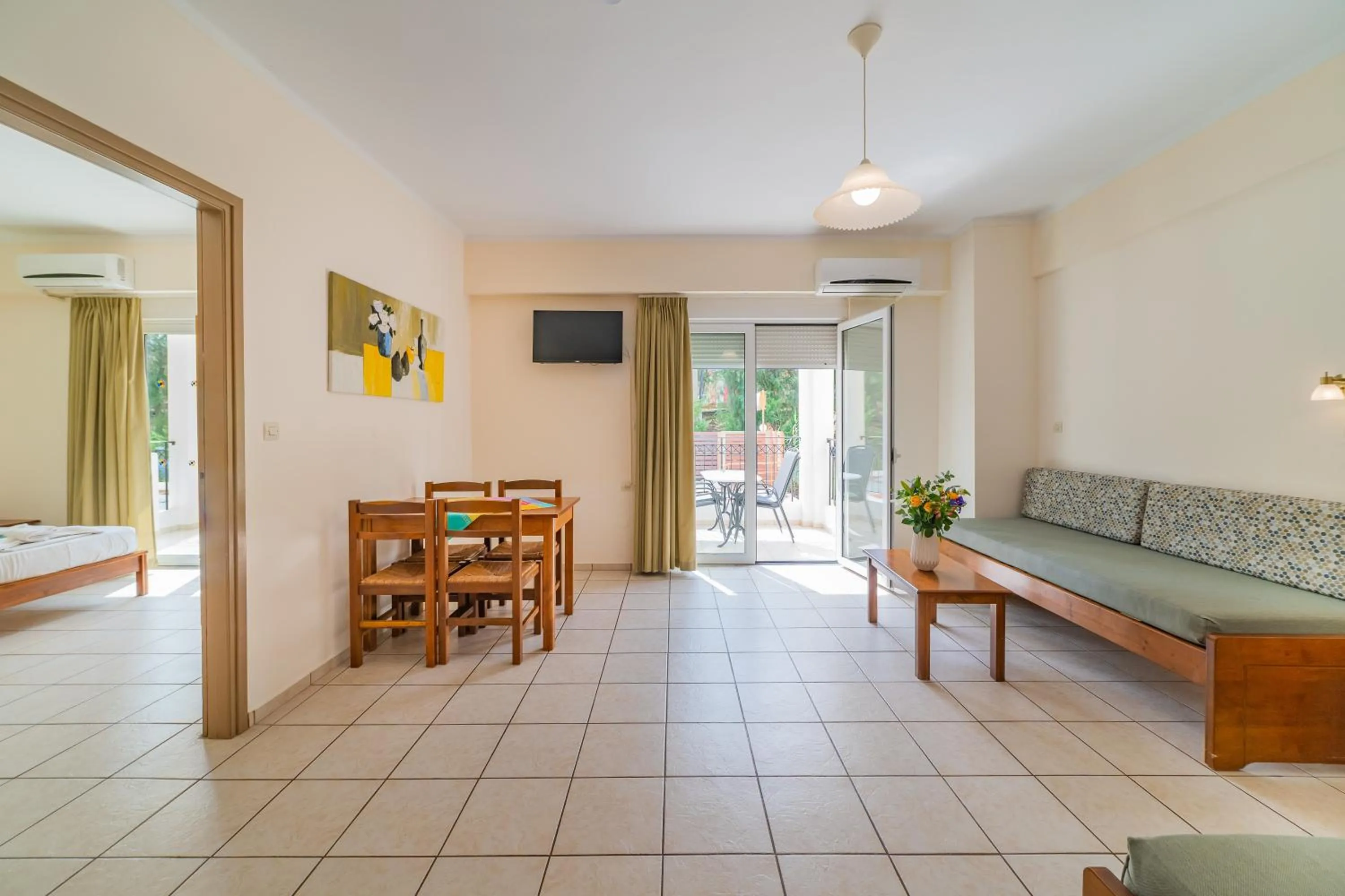 Seating area in Matthias Hotel Apartments