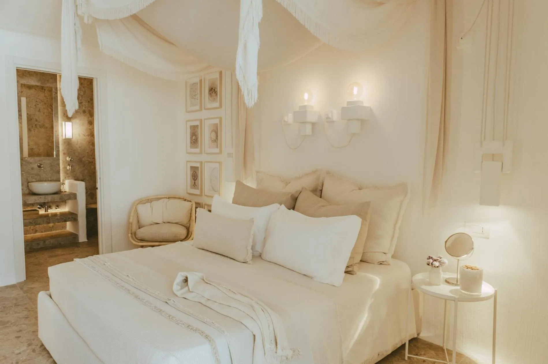 Bedroom, Bed in Masseria Borgo Ritella