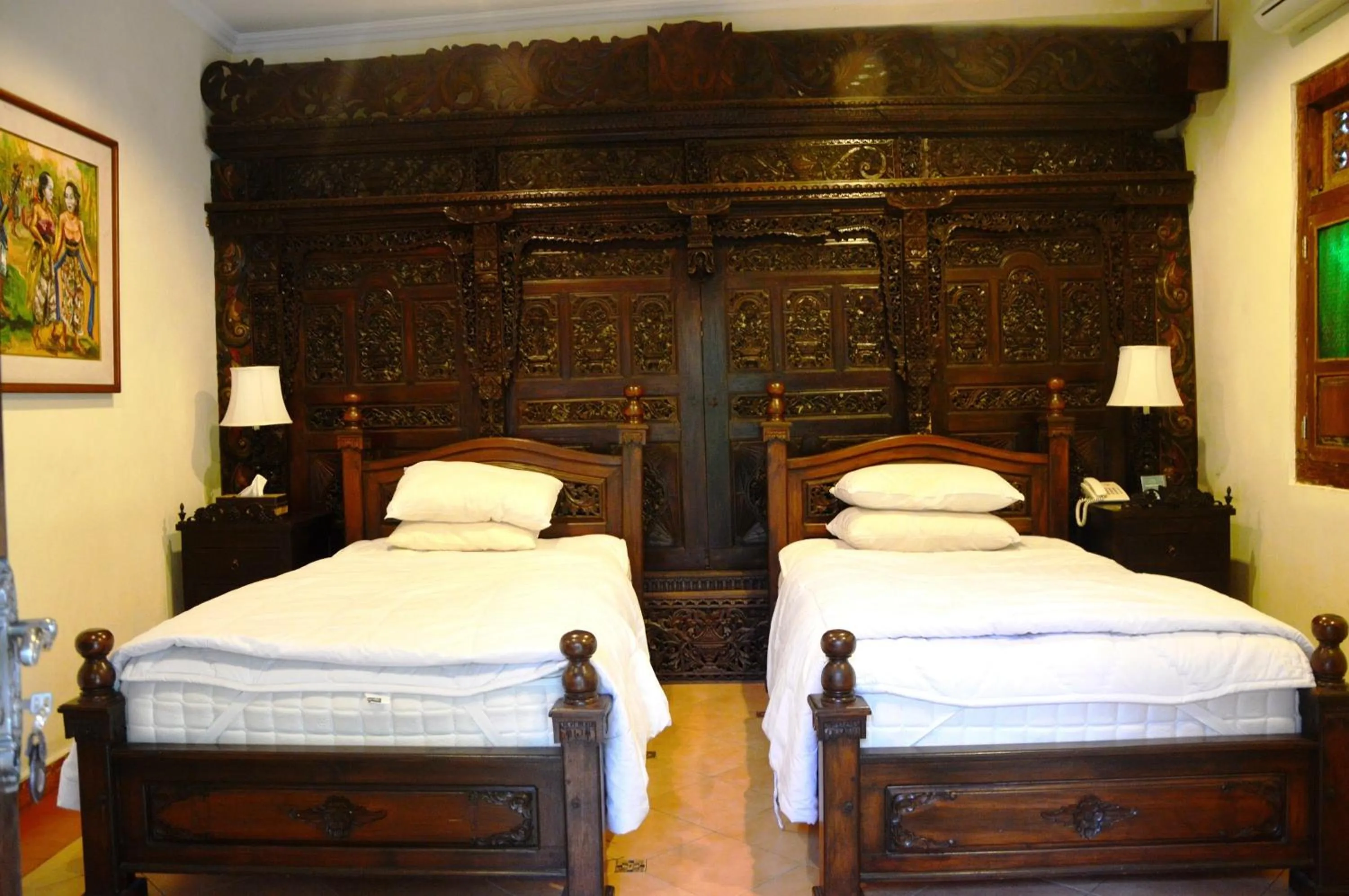 Bed in Jogloplawang Villa&Resort