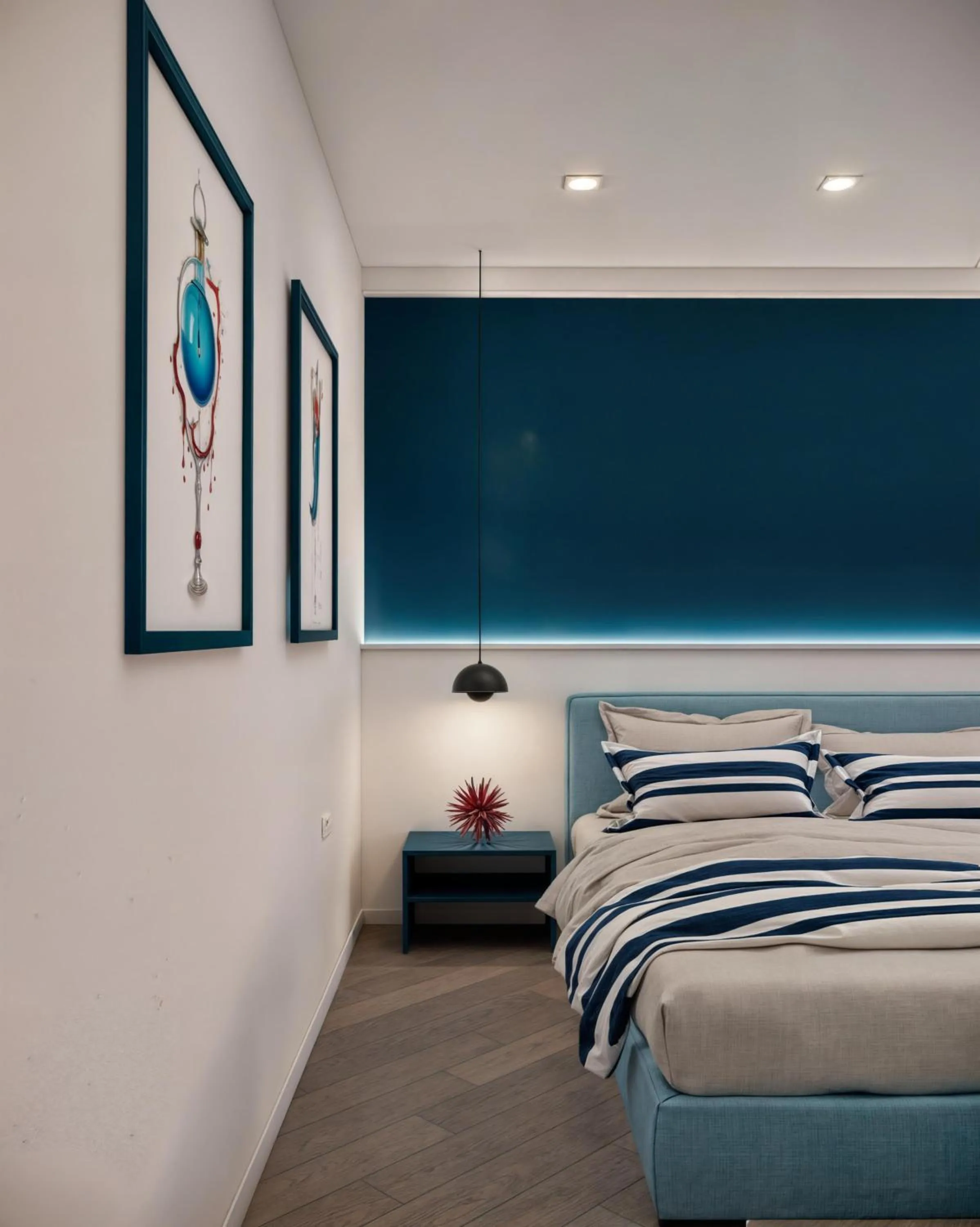 Bed in Cioffi Sorrento rooms