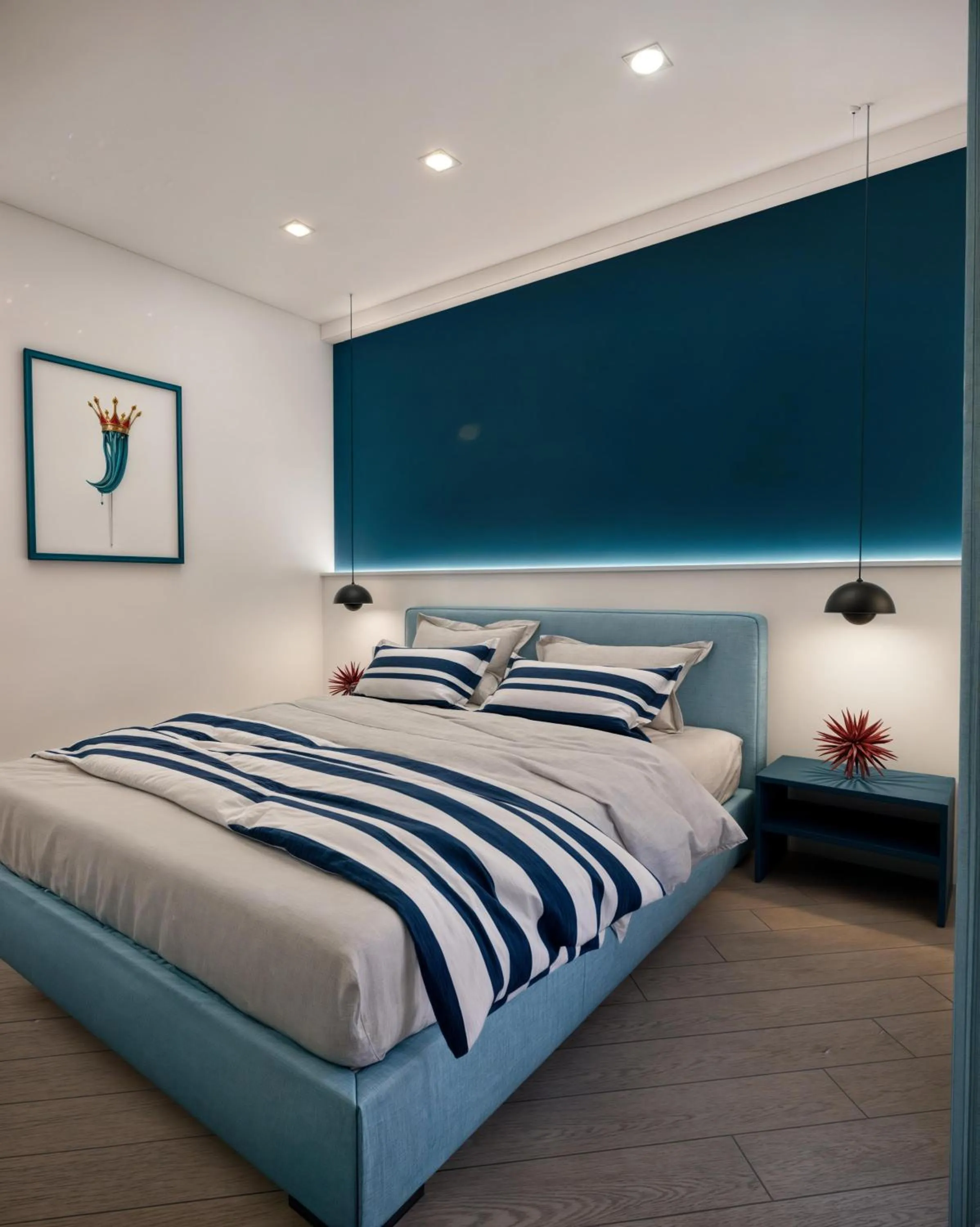 Bed in Cioffi Sorrento rooms