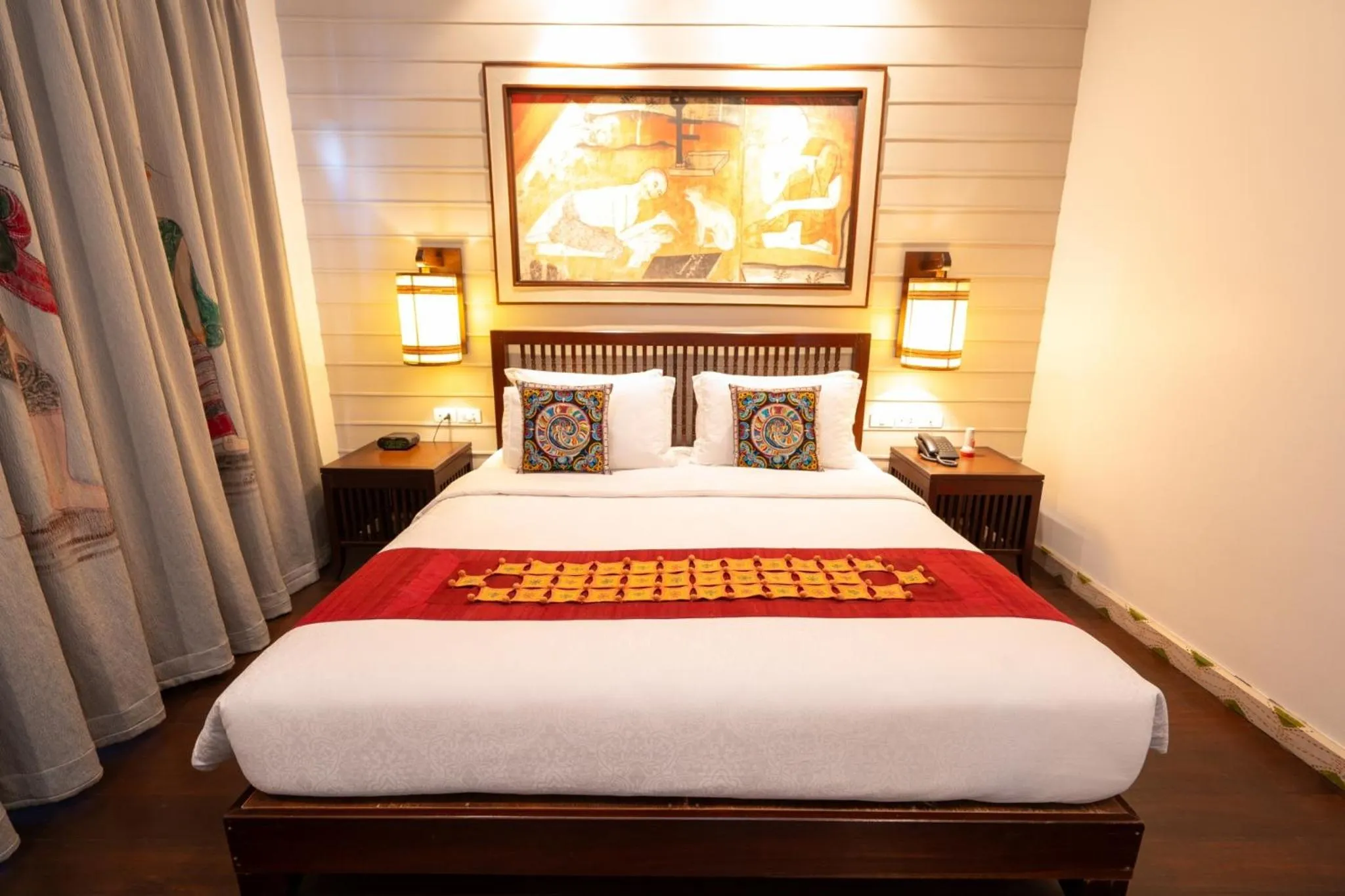 Bed in Pukha Nanfa Hotel