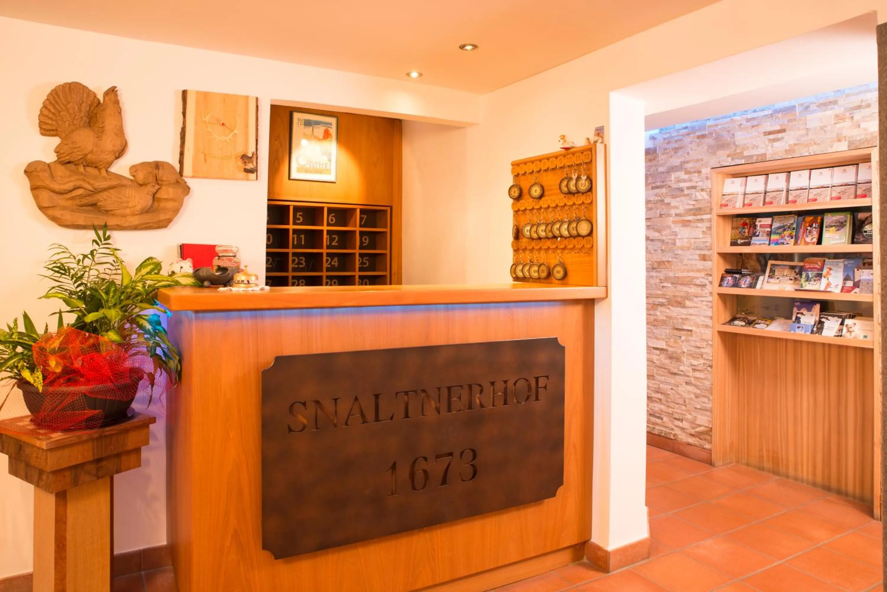 Lobby or reception in Hotel Garni Snaltnerhof