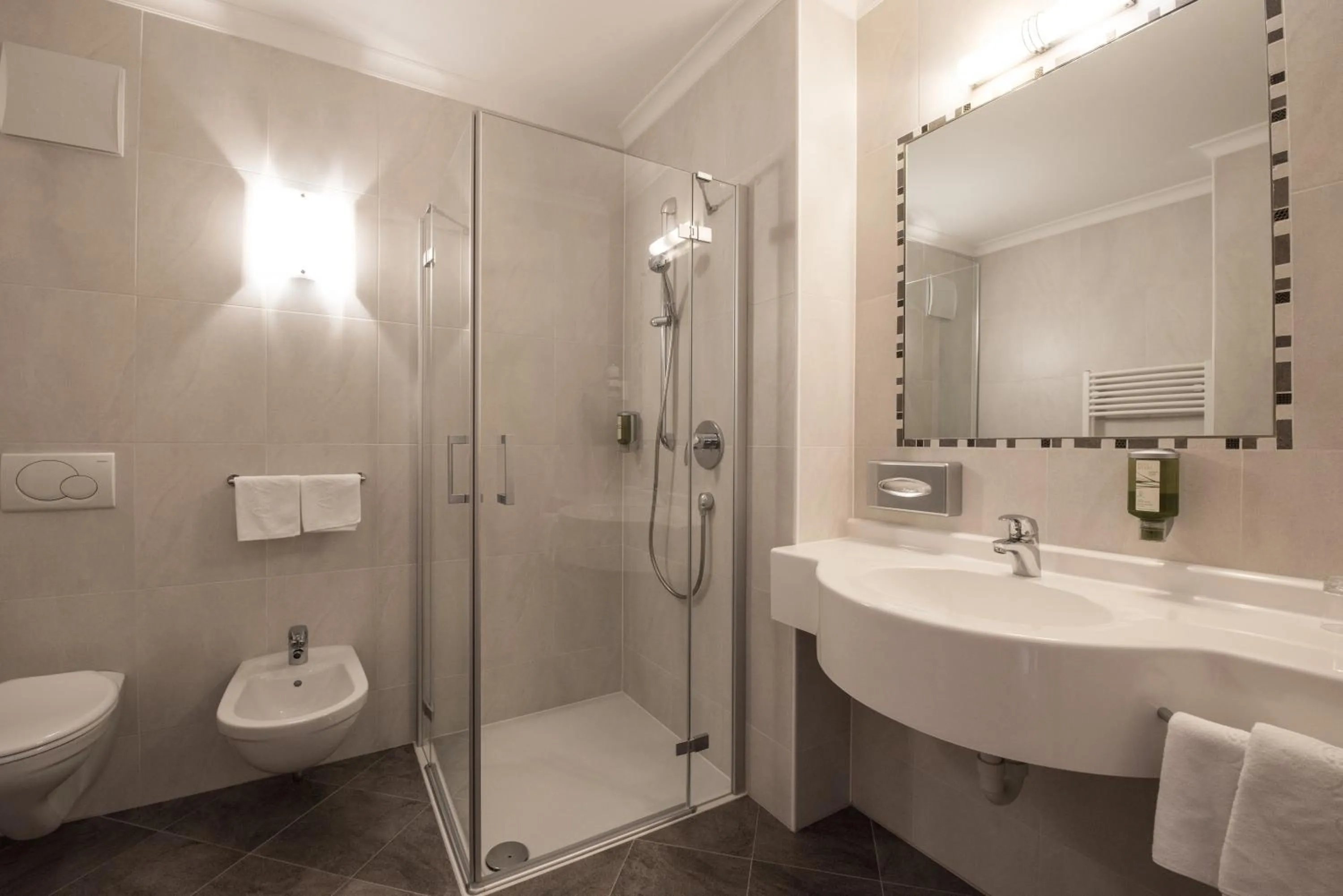 Bathroom in Garni Hotel Bel Vert