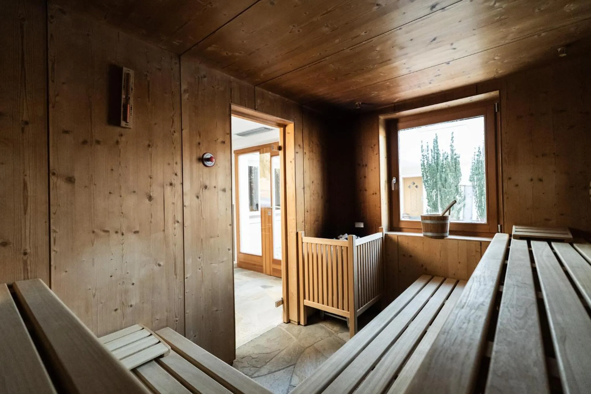 Sauna in Garni Hotel Bel Vert