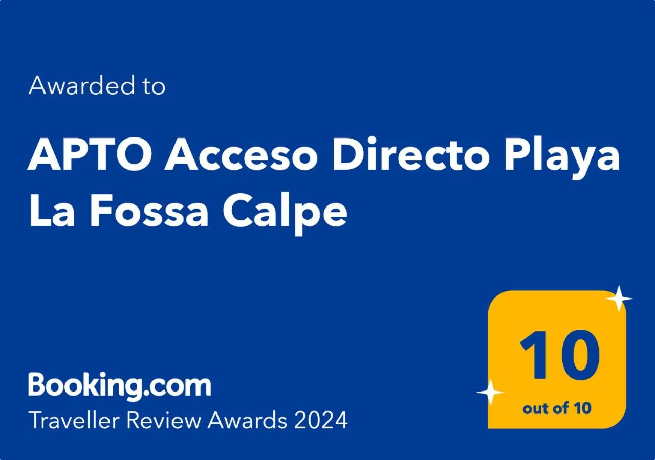 APTO Acceso Directo Playa La Fossa Calpe