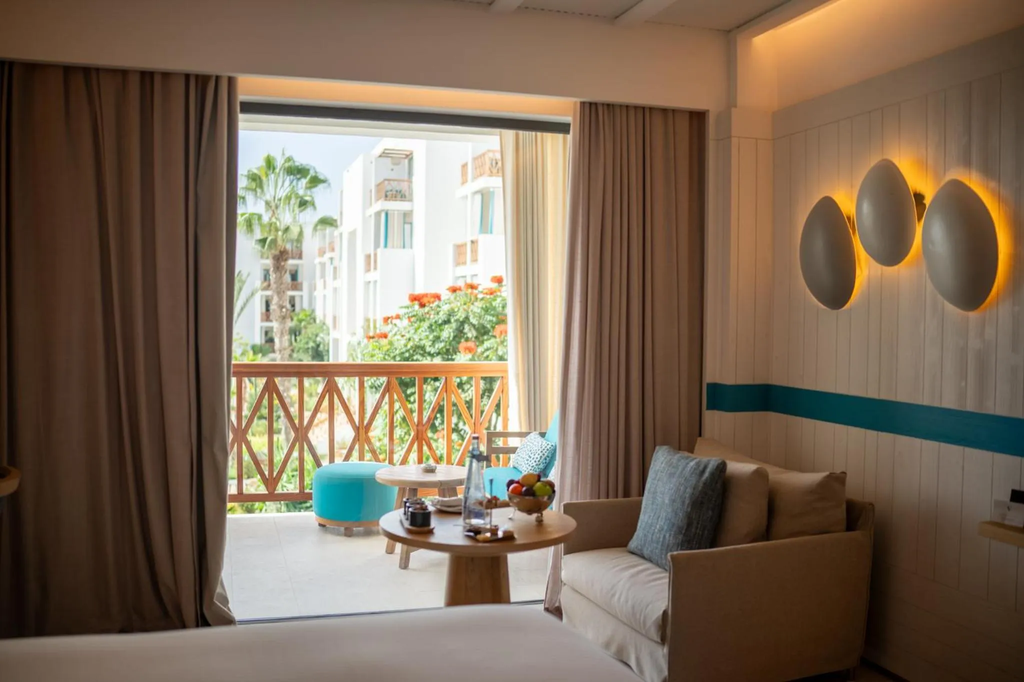 Living room, Bed in The View Agadir