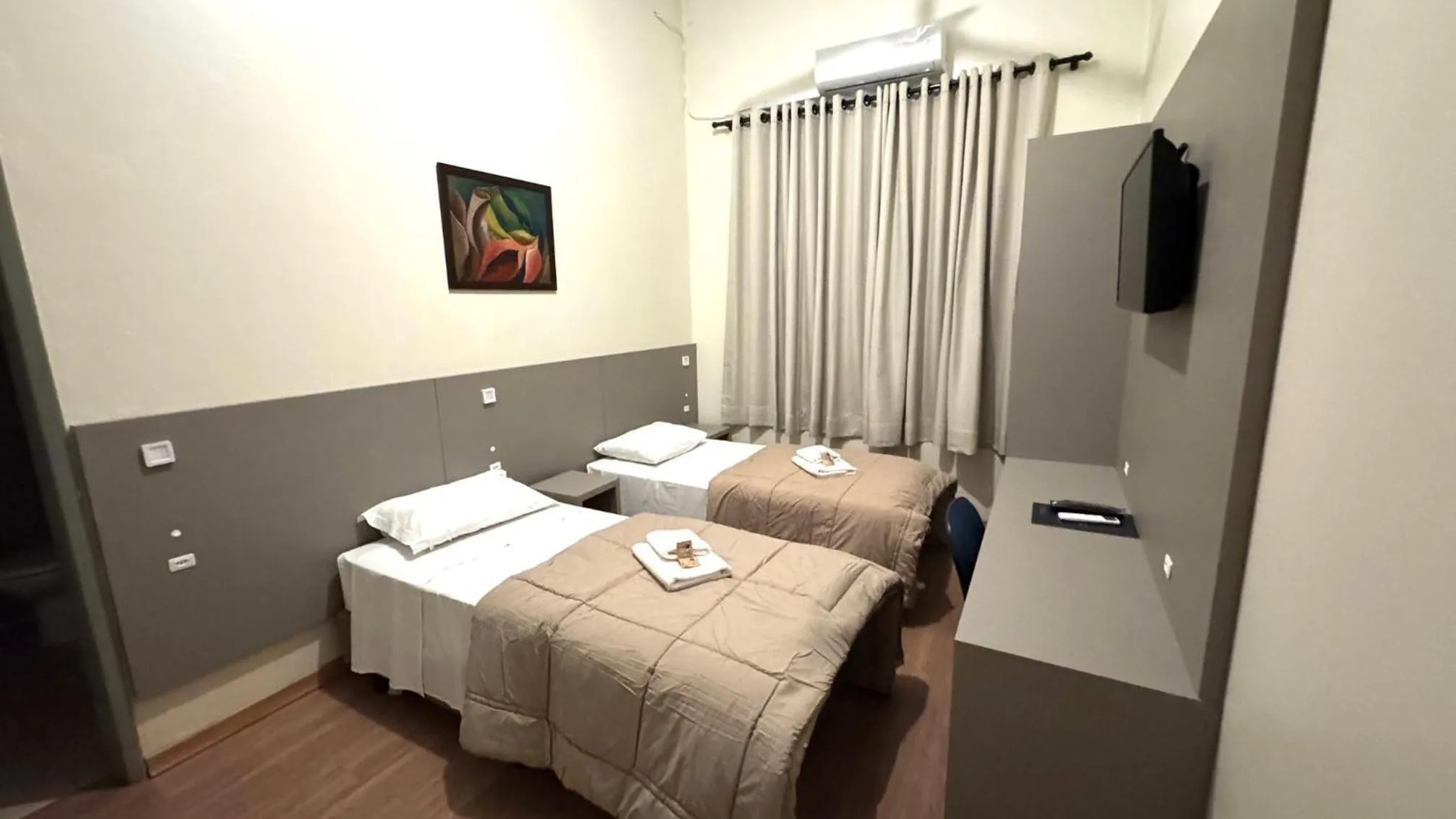 Bed in Hotel Pousada São Lourenço