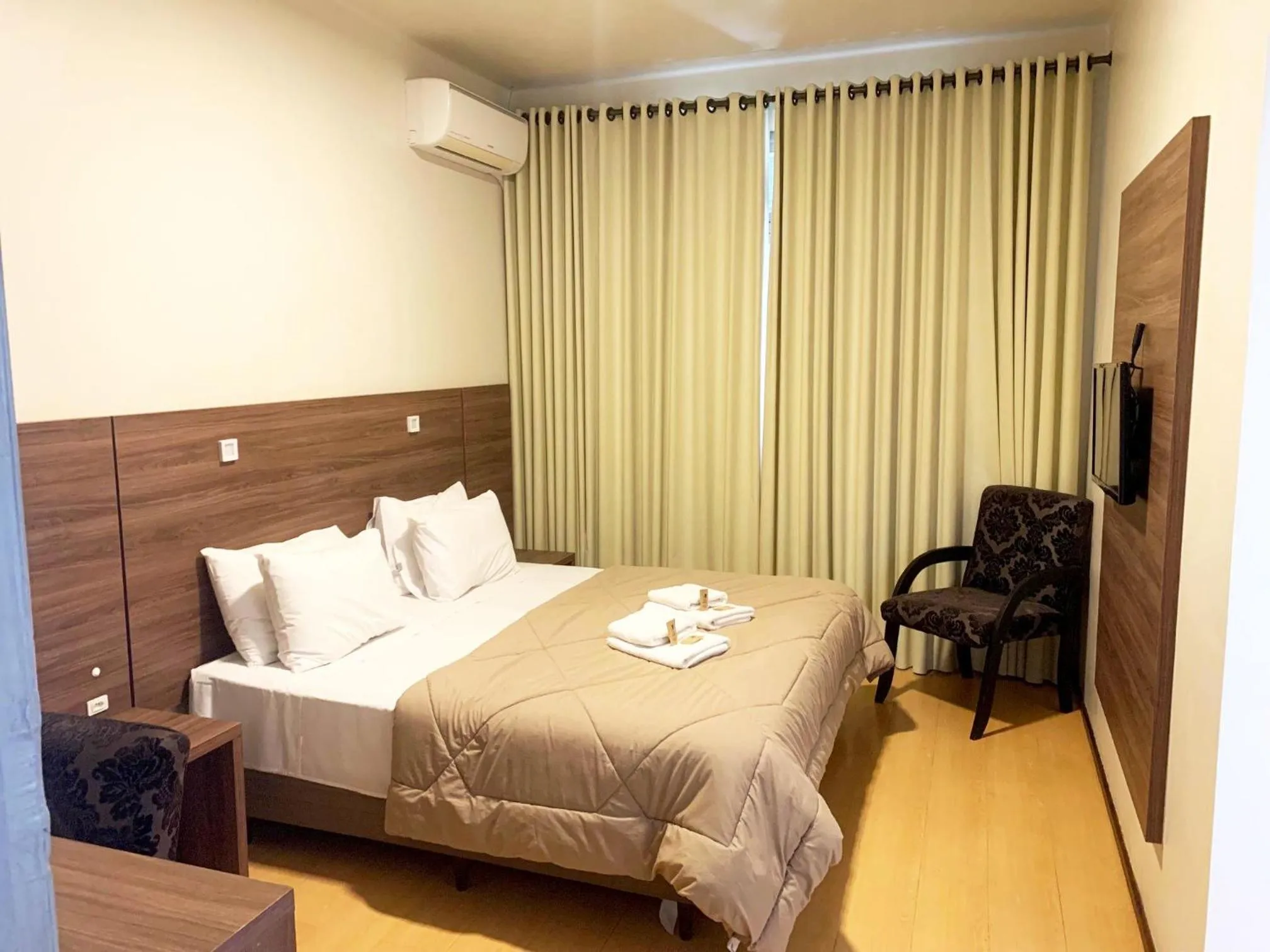 Bed in Hotel Pousada São Lourenço