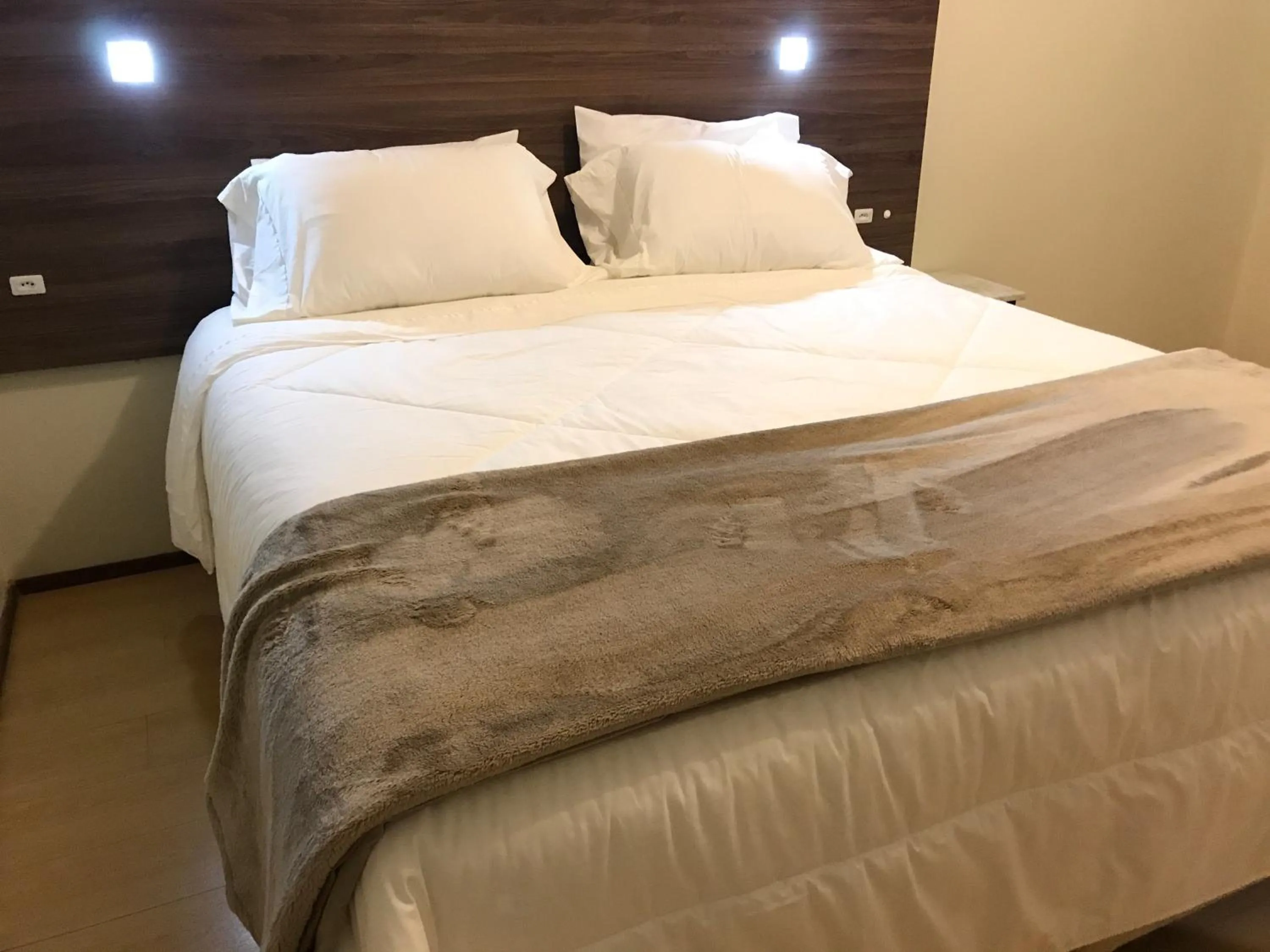 Bathroom, Bed in Hotel Pousada São Lourenço