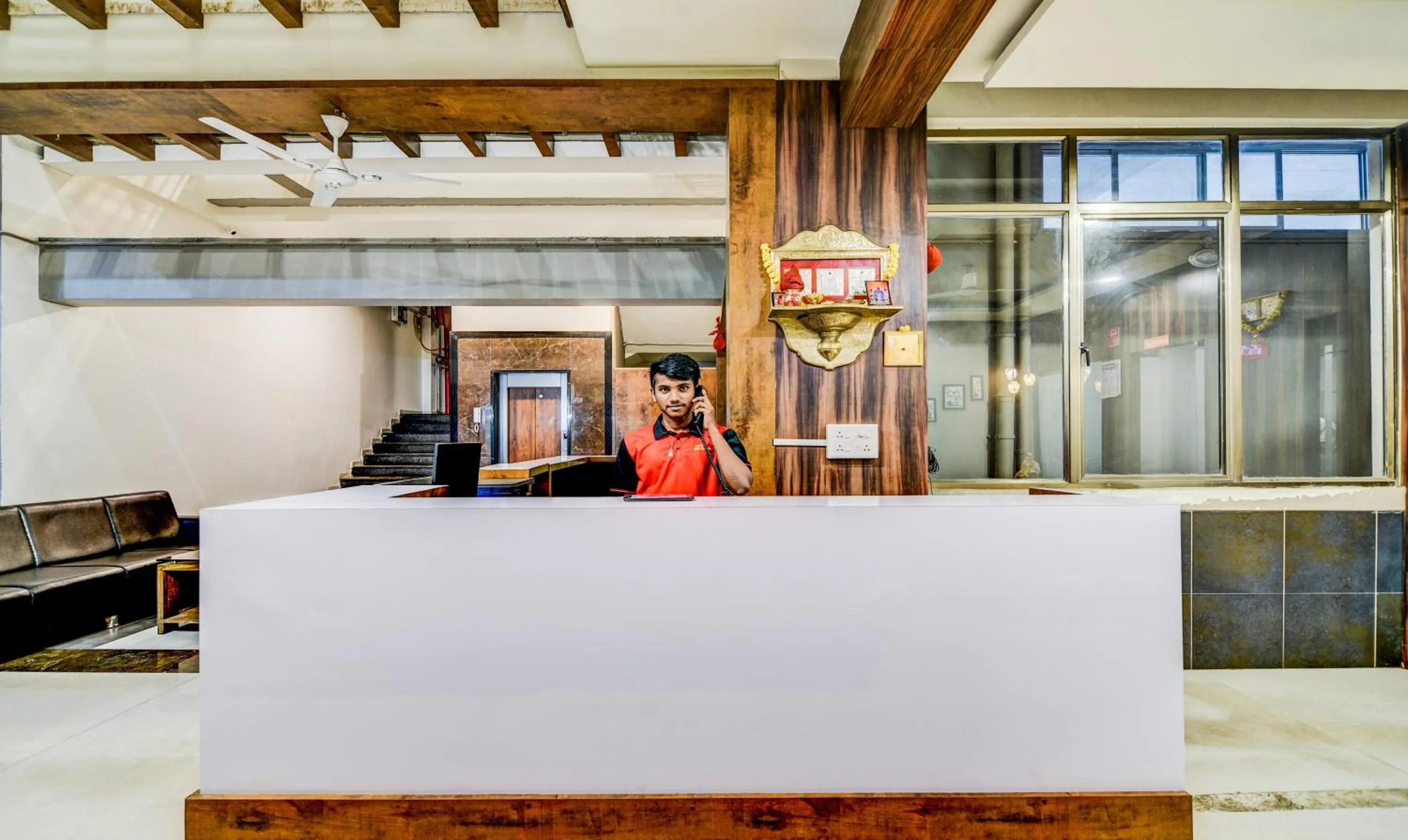 Lobby or reception in Treebo Shree Sai Suites