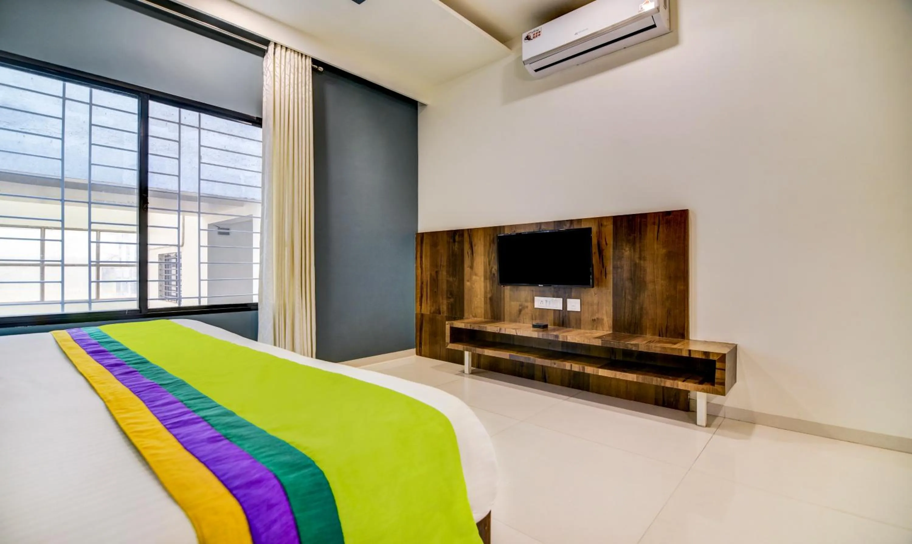 Bedroom, Bed in Treebo Shree Sai Suites