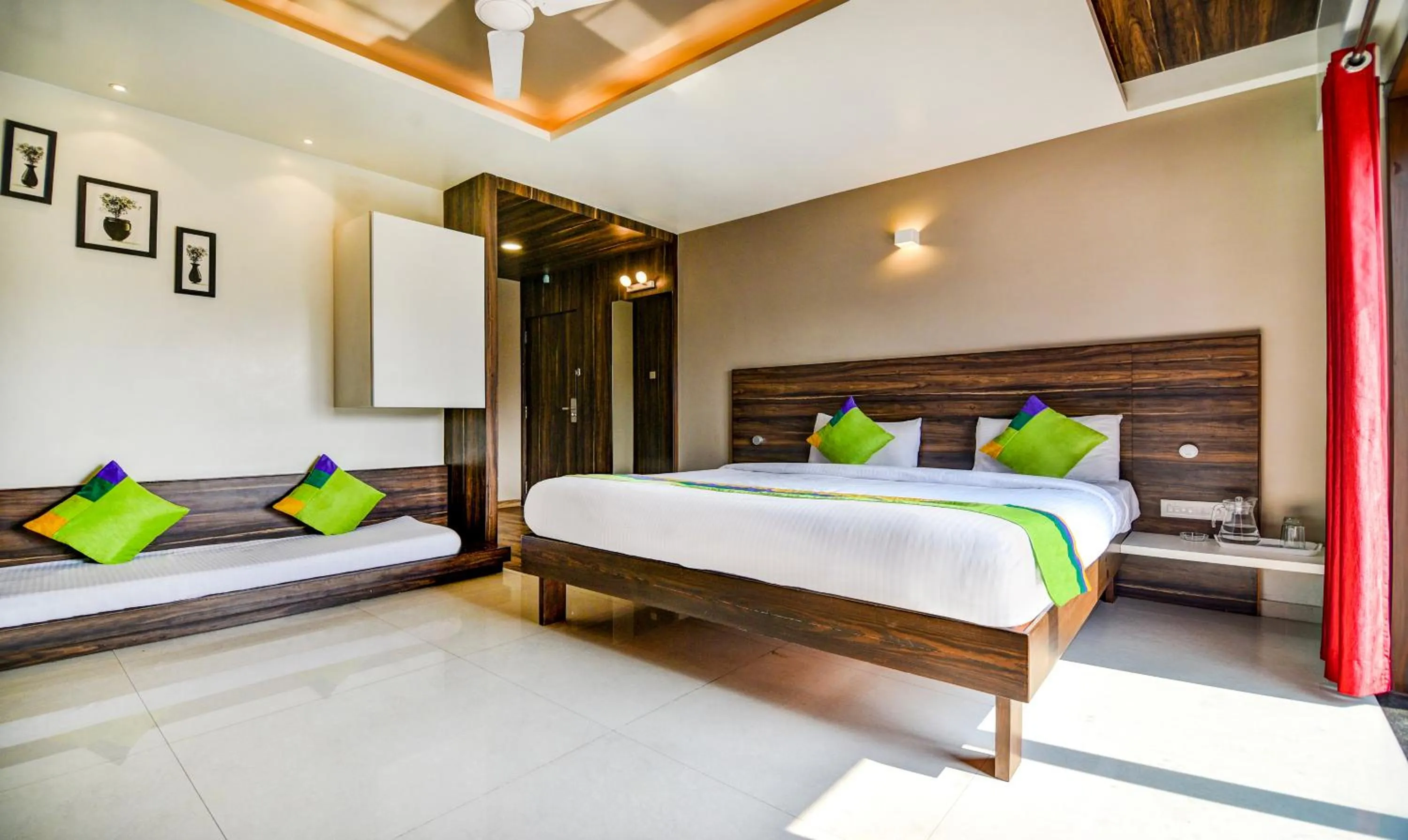 Bedroom, Bed in Treebo Shree Sai Suites