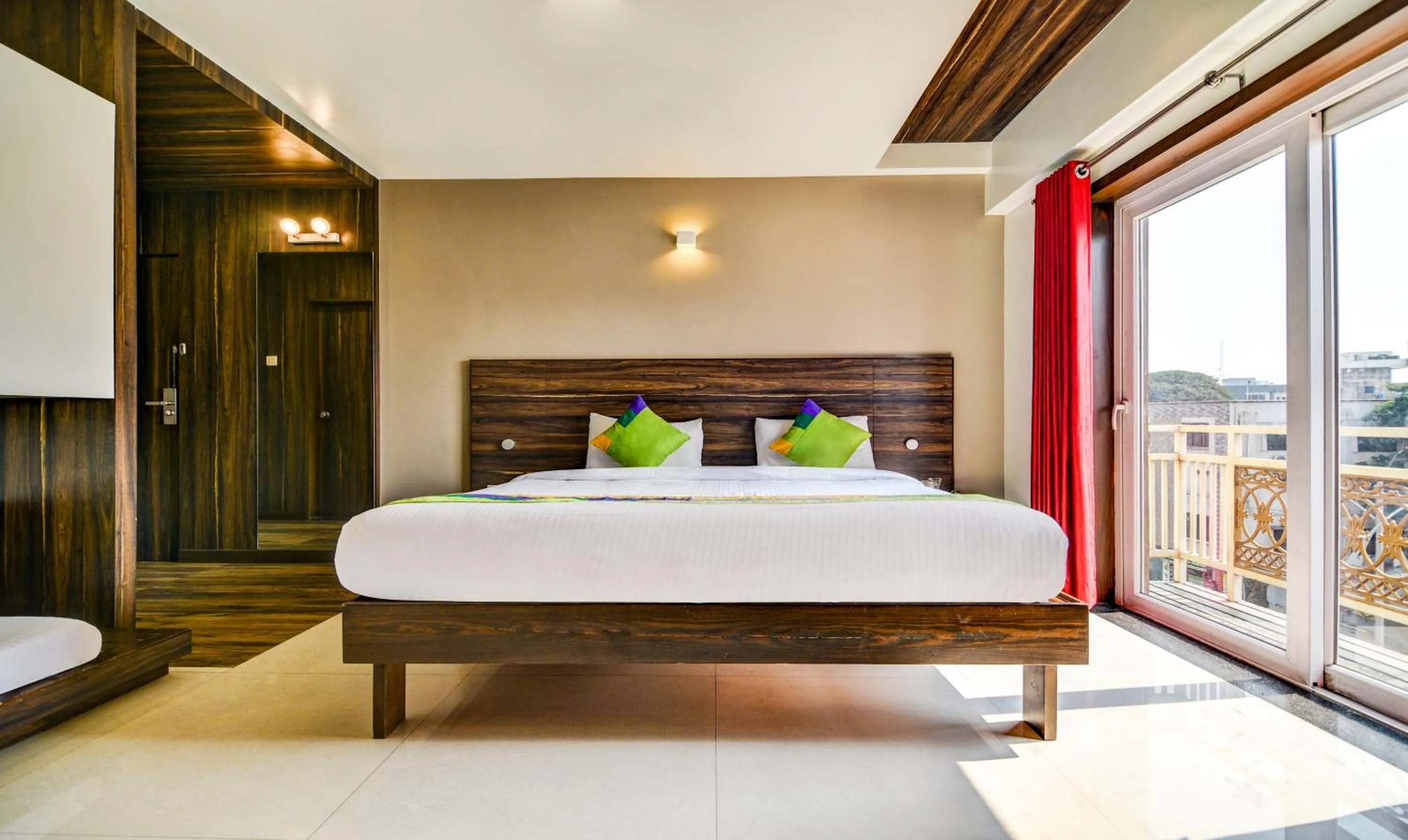 Bedroom, Bed in Treebo Shree Sai Suites