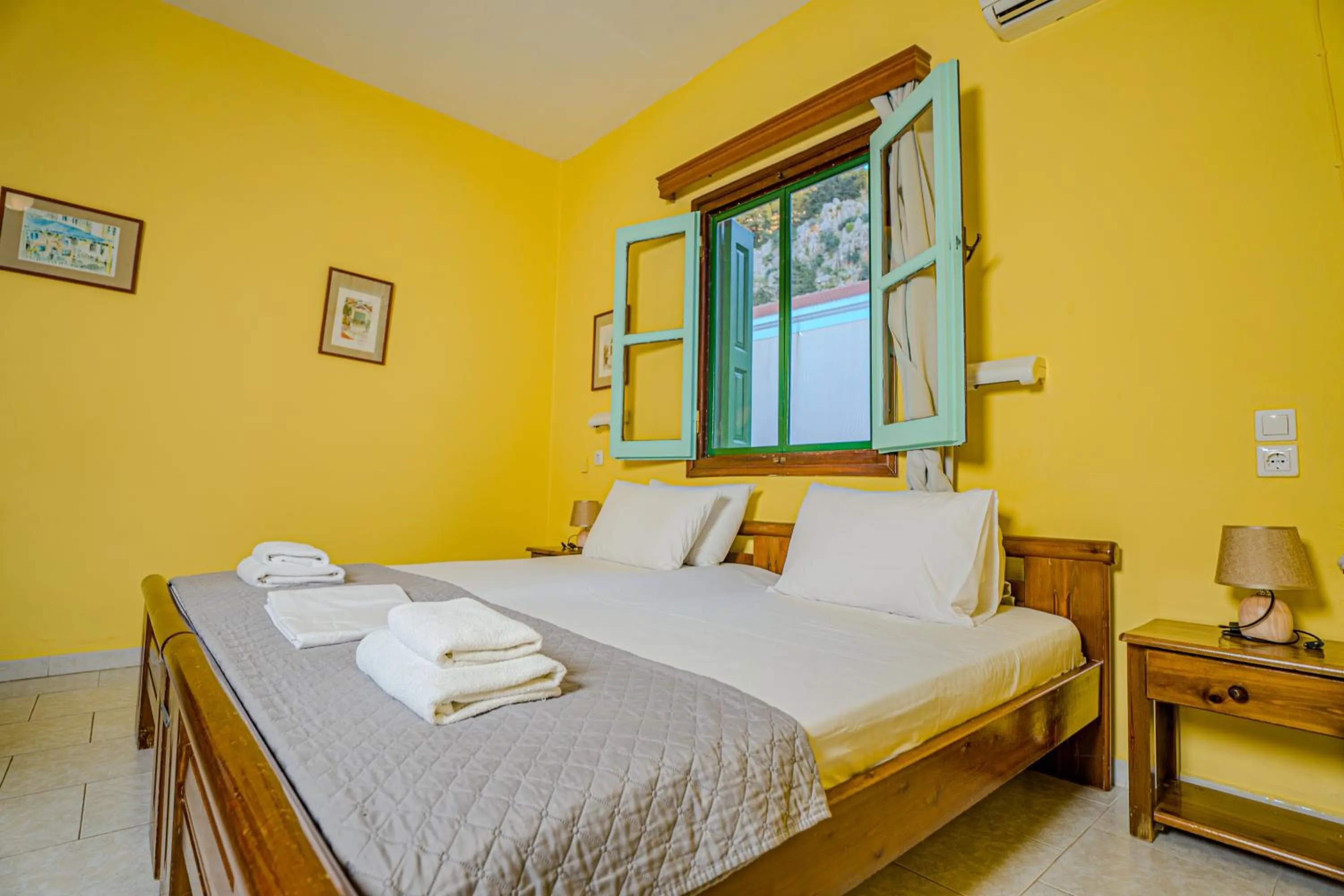 Bed in Symi Garden Studios