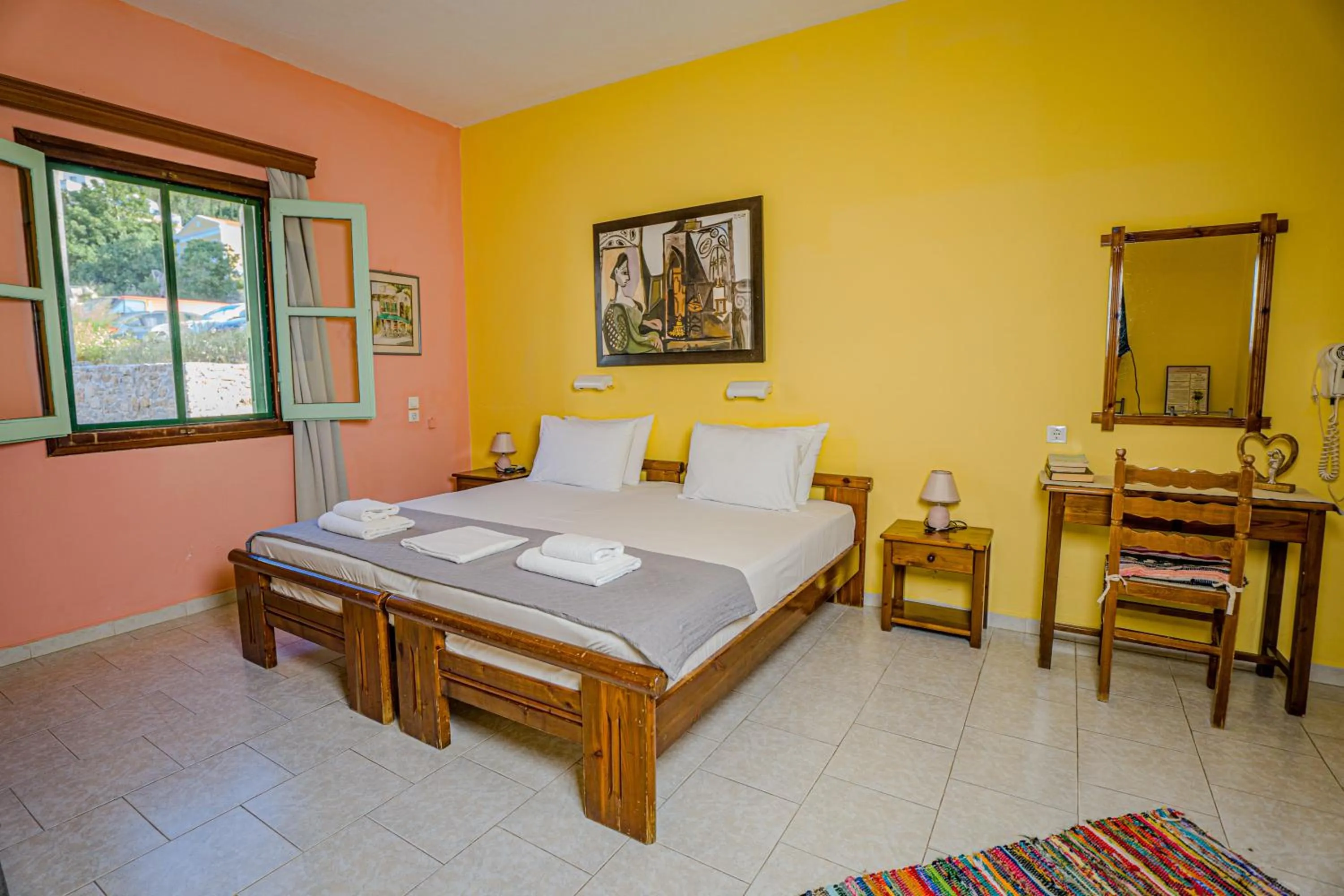 Bed in Symi Garden Studios