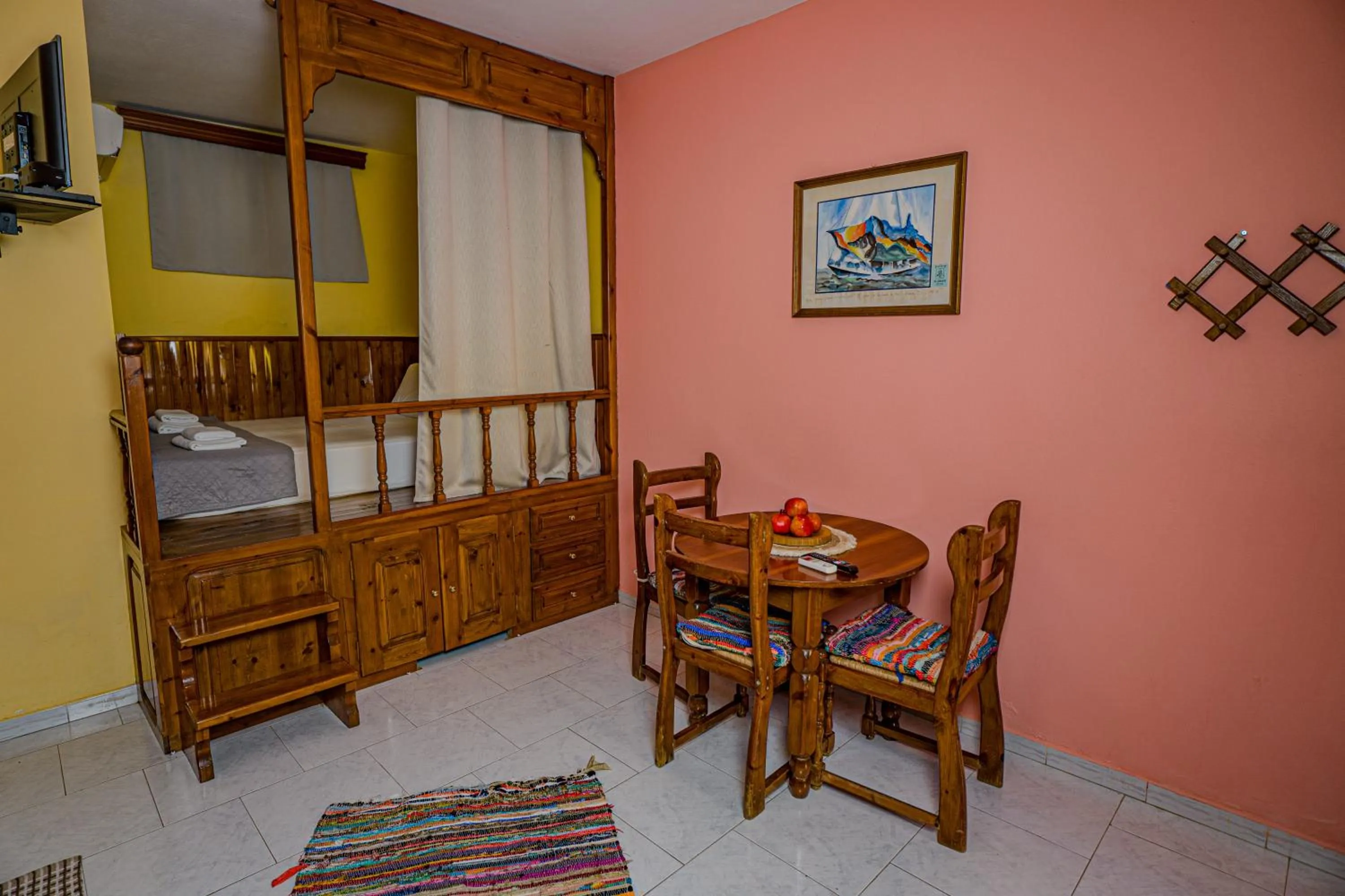 Bed in Symi Garden Studios