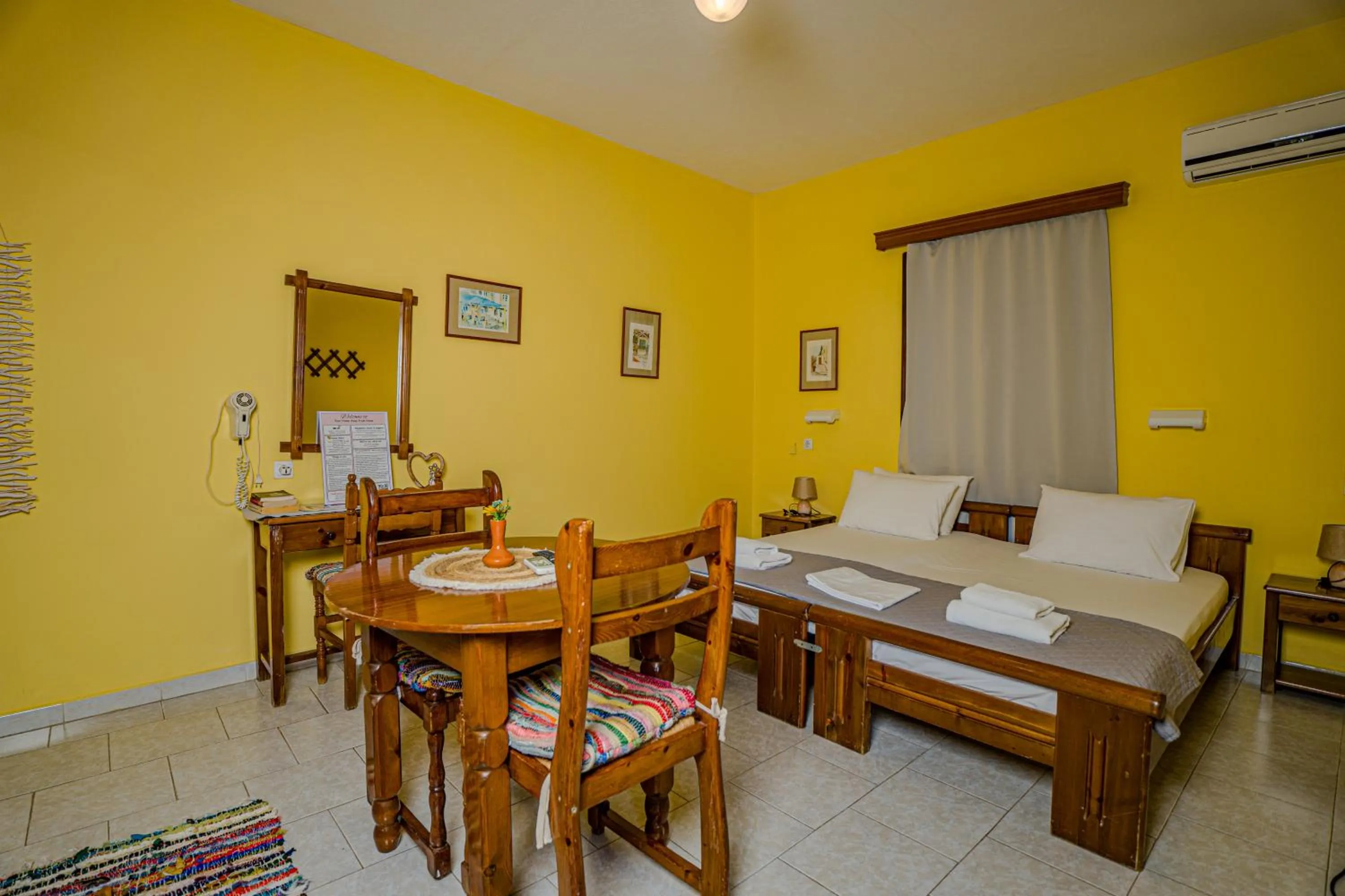 Bed in Symi Garden Studios