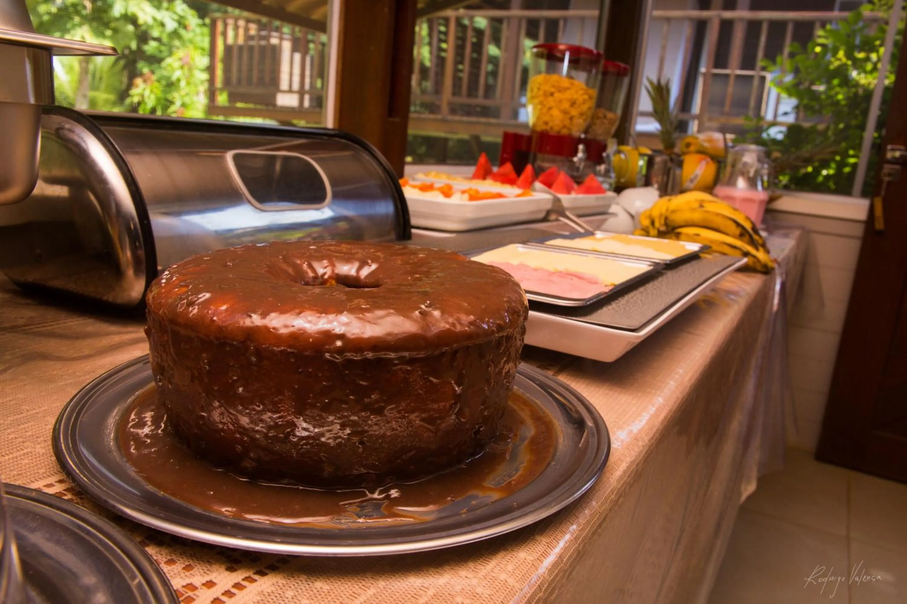 Buffet breakfast in Pousada Seu Dodó