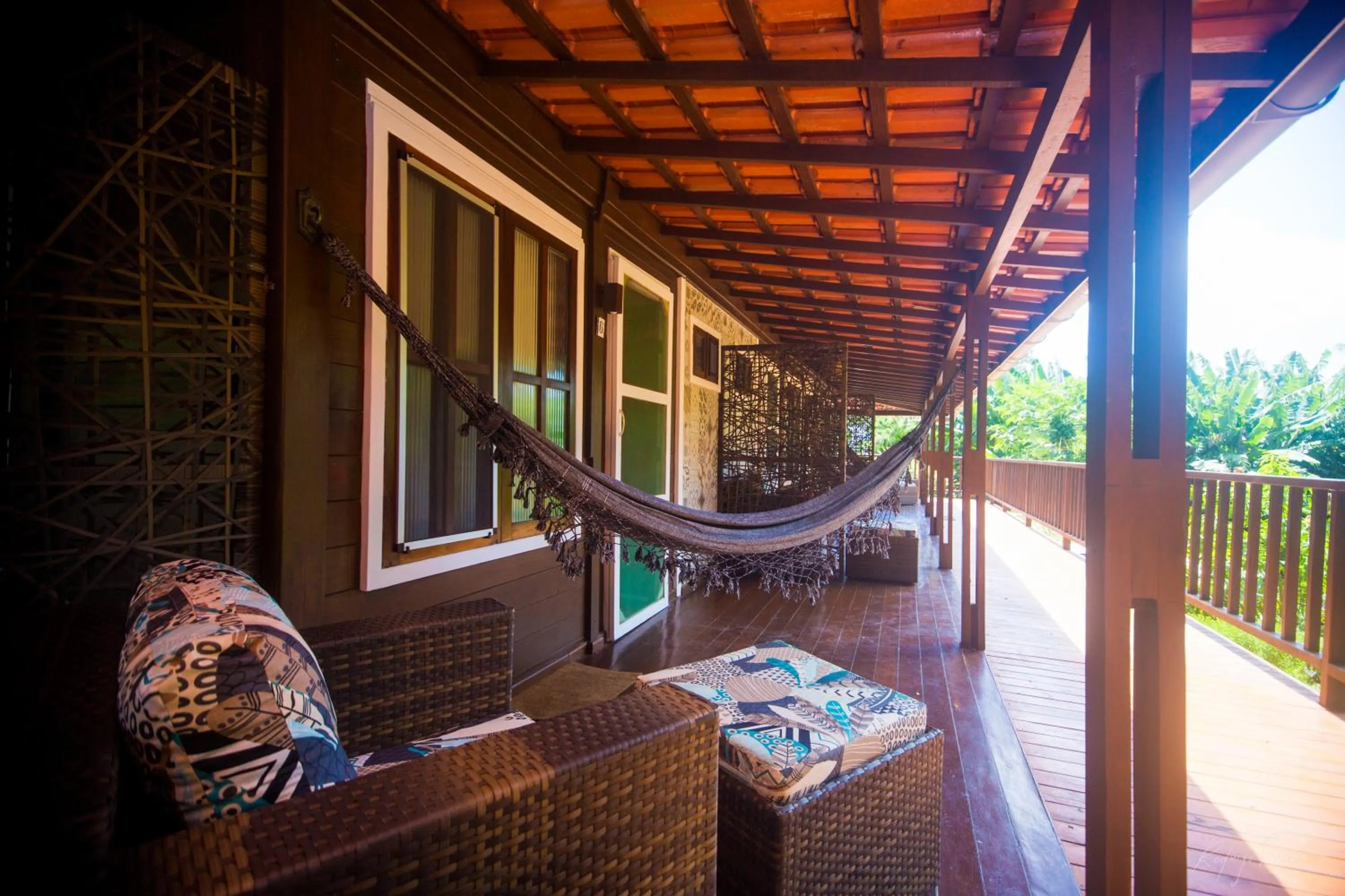 Balcony/Terrace in Pousada Seu Dodó