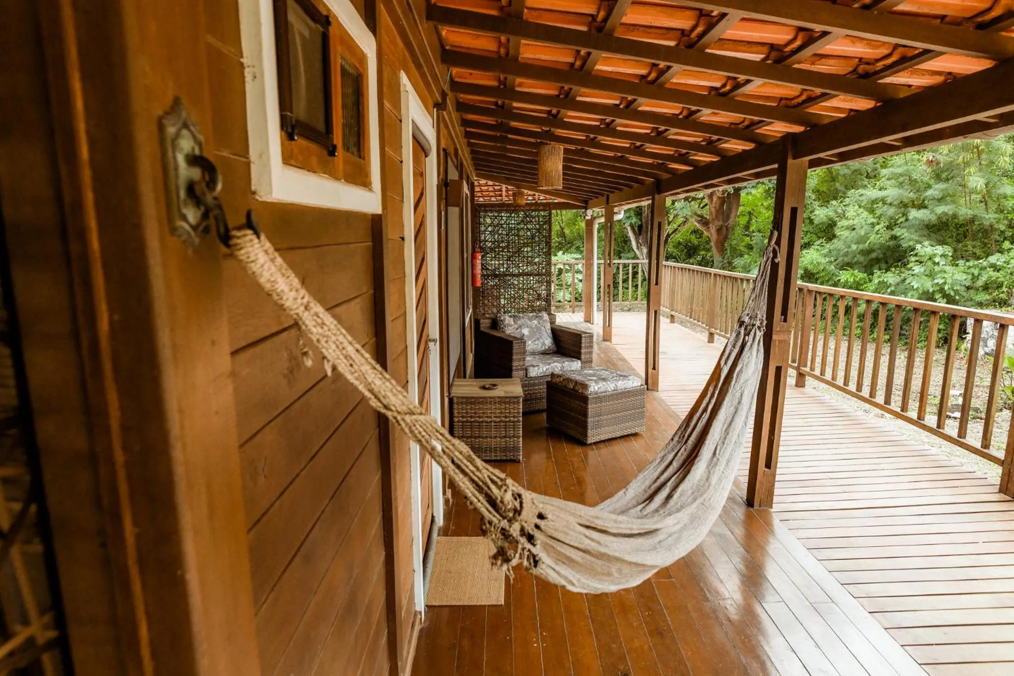 Balcony/Terrace in Pousada Seu Dodó