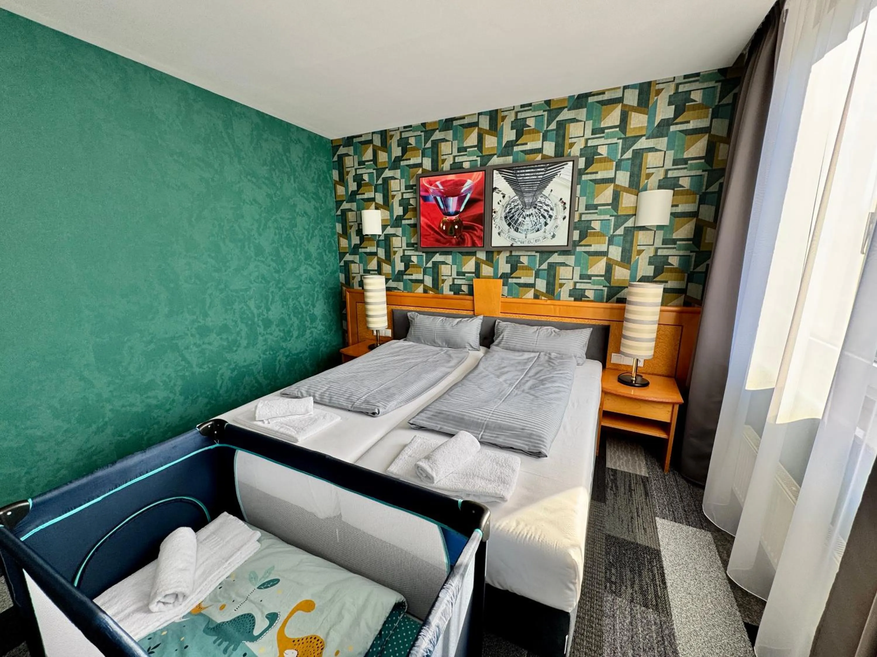 Bed in Parkhotel Viktoria