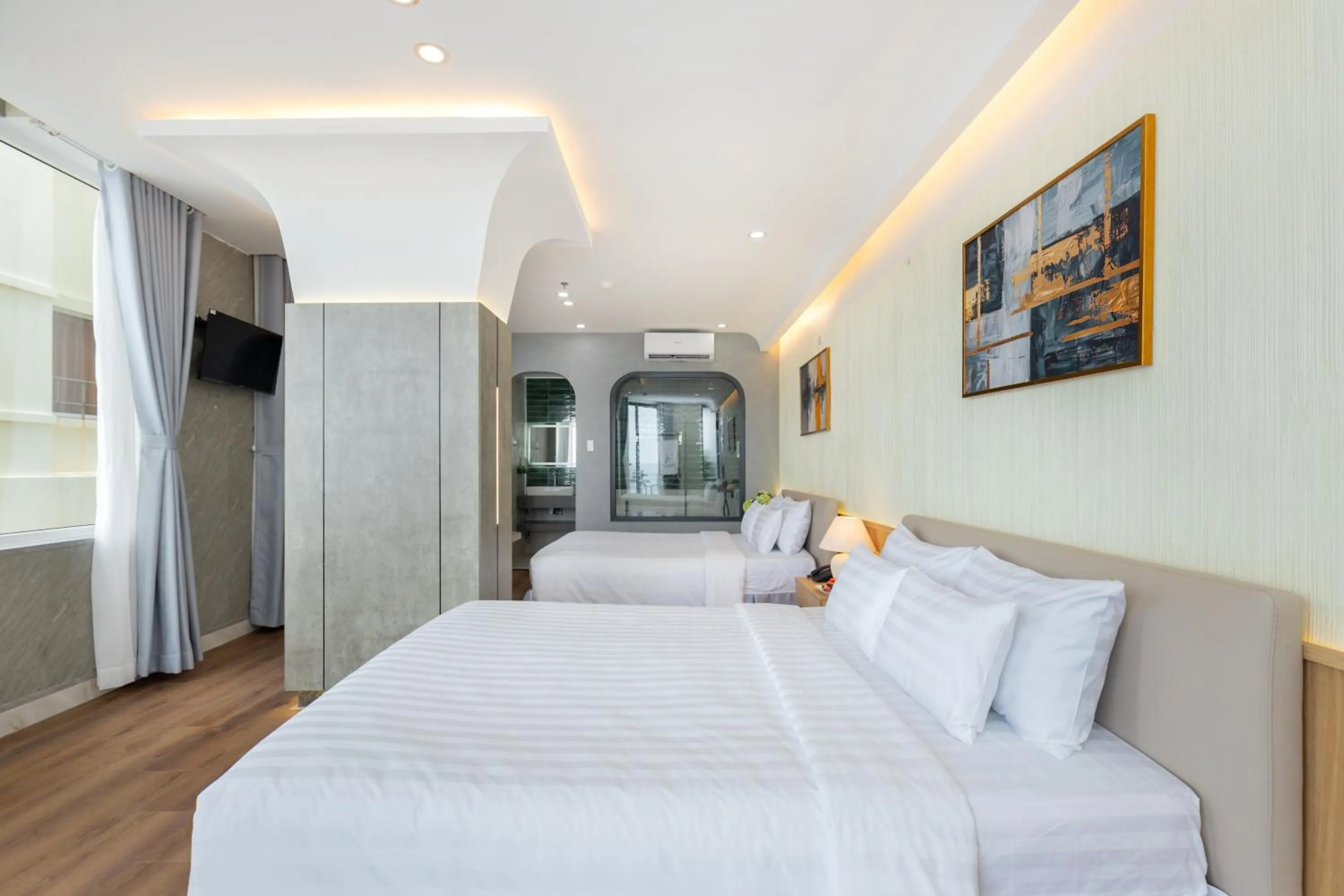 Bed in ONE SEASON BOUTIQUE HOTEL Vung Tau - BEACHFRONT