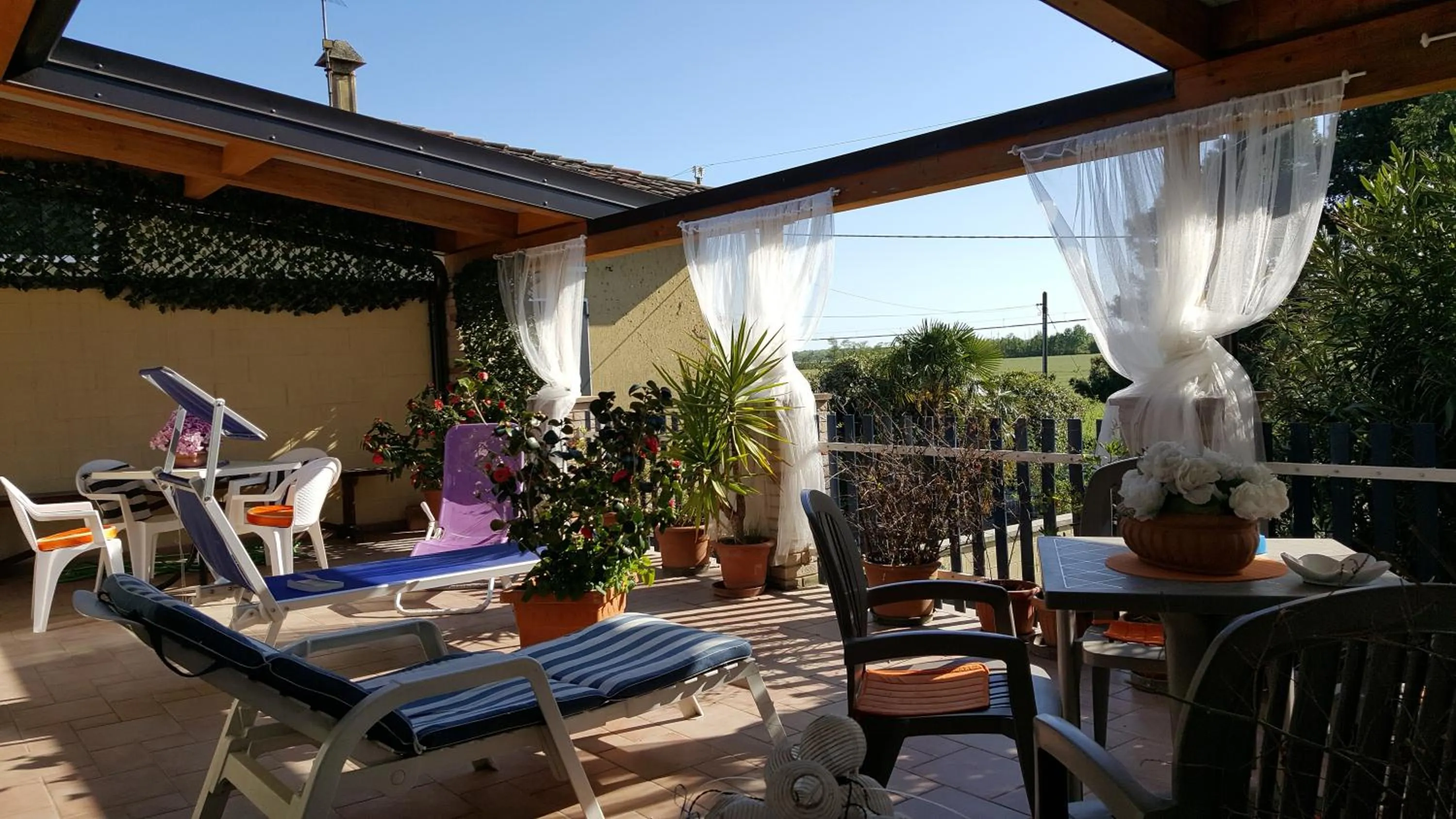 Balcony/Terrace in b&b Bigolin Cristina