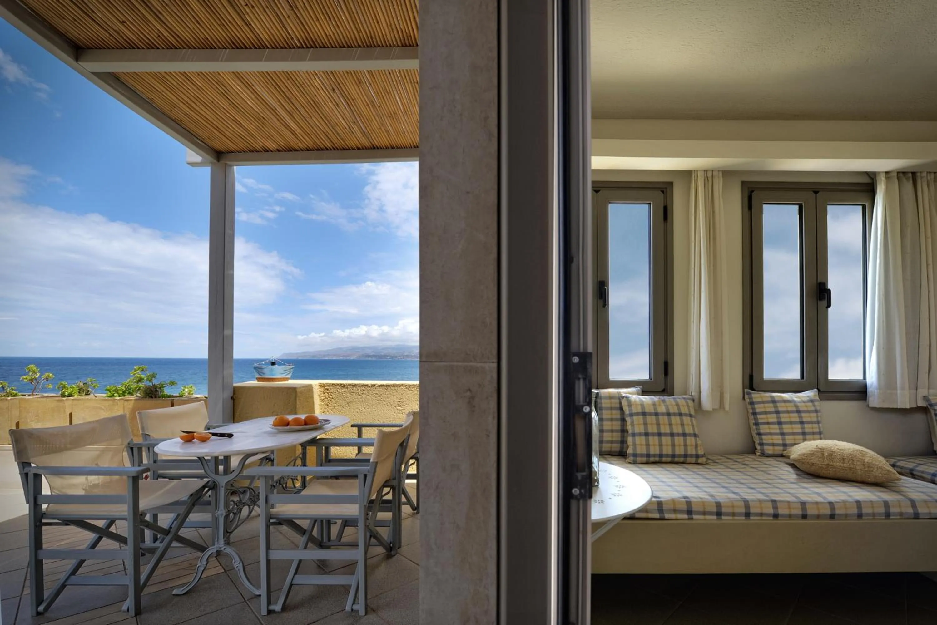 Bed in Skajado Holiday Apartments