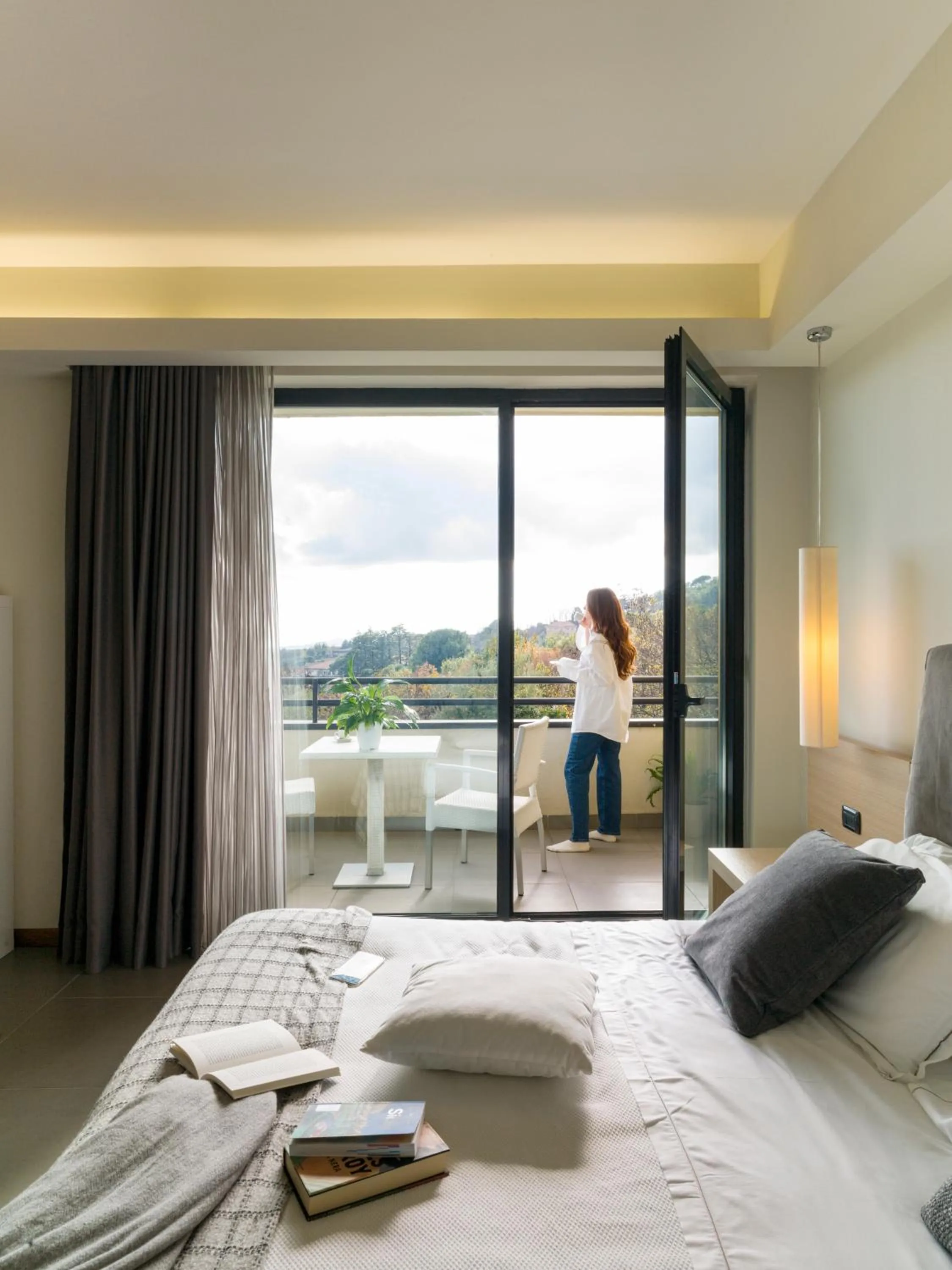 View (from property/room), Bed in Esperia Palace Hotel & Resort Spa