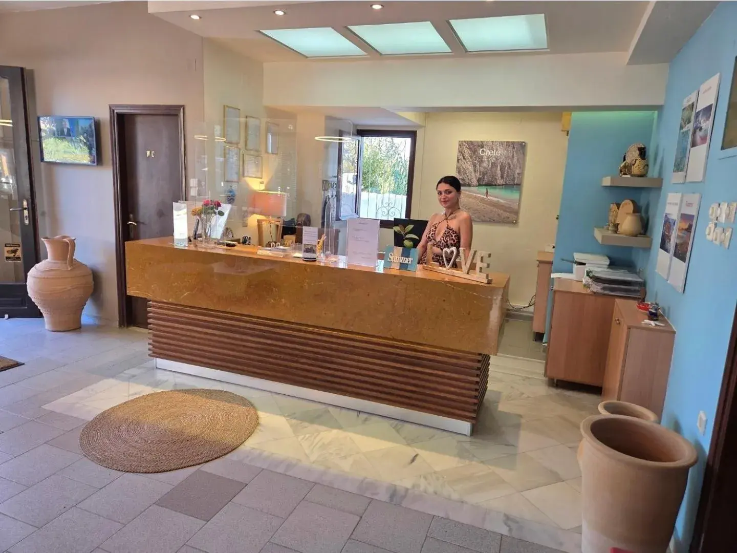 Lobby or reception in Arhodiko Hotel Lobby or reception in Arhodiko Hotel