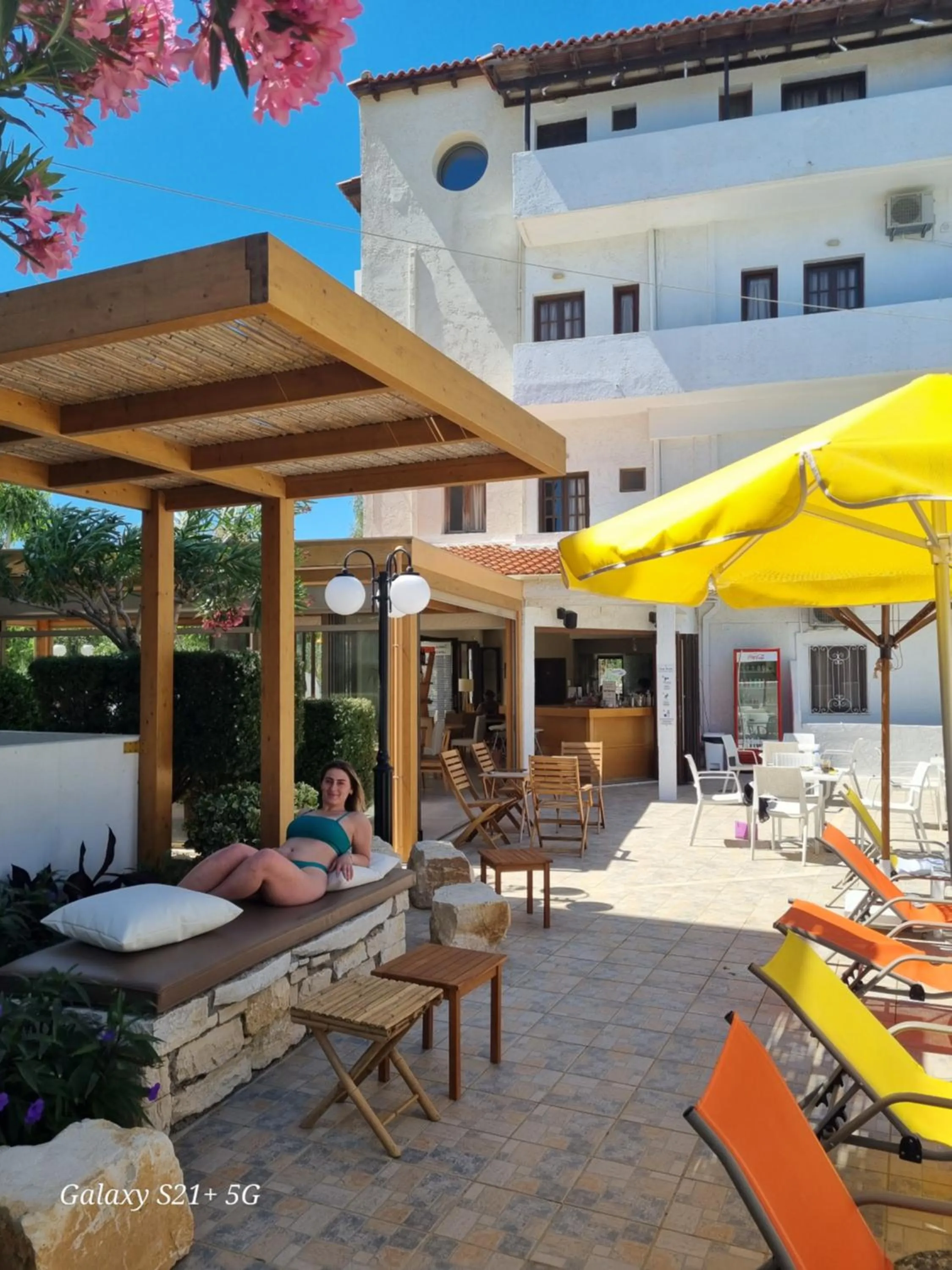 Swimming pool in Arhodiko Hotel