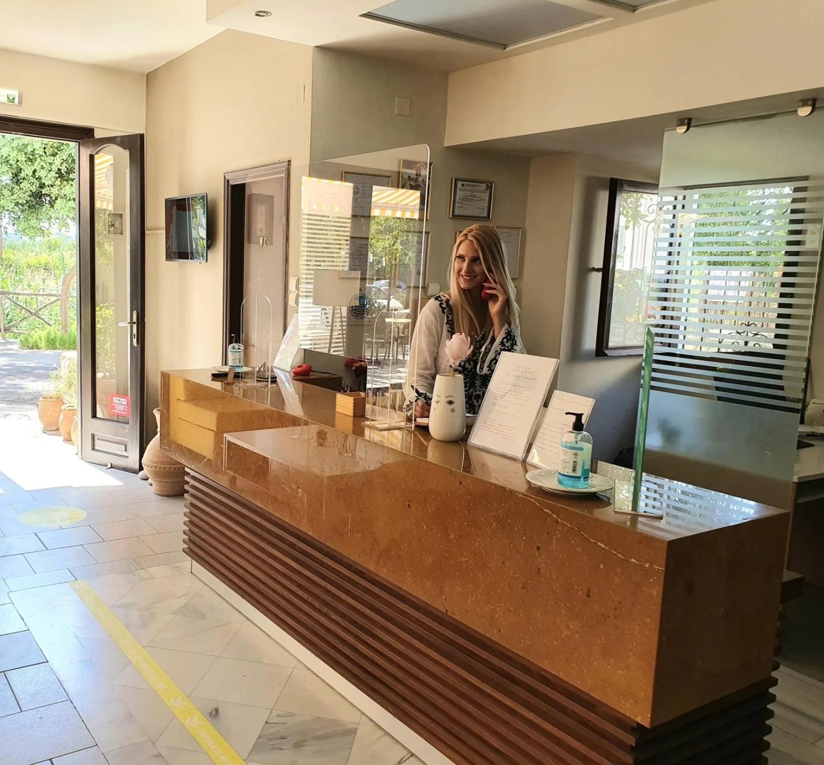 Staff in Arhodiko Hotel