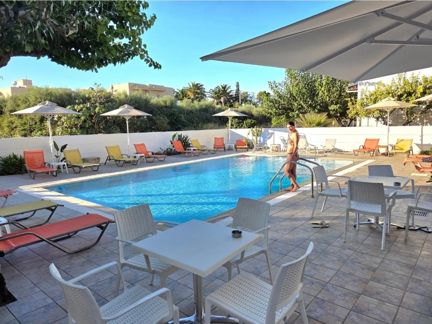 Swimming pool in Arhodiko Hotel