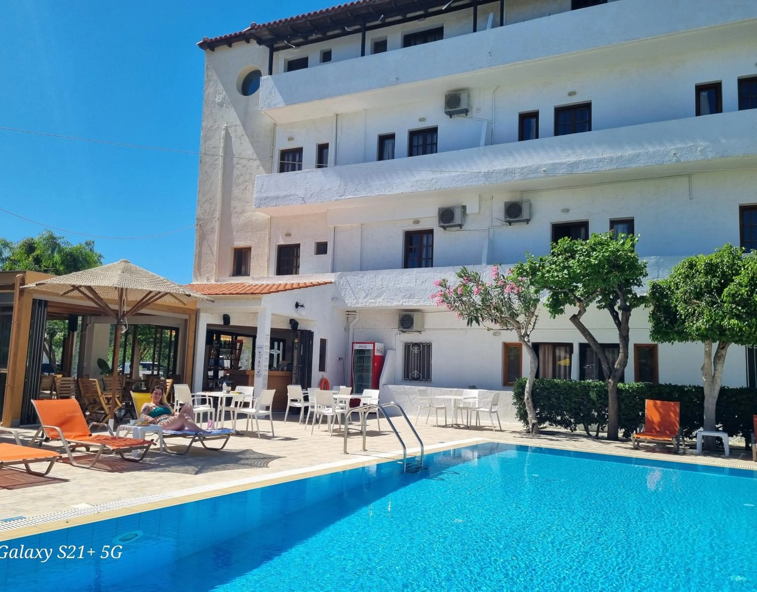 Swimming pool in Arhodiko Hotel