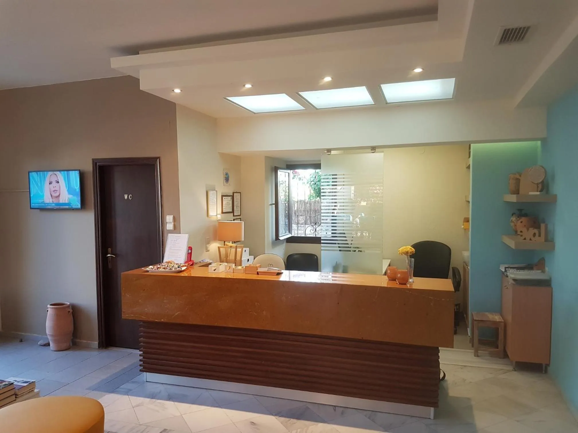 Lobby or reception in Arhodiko Hotel