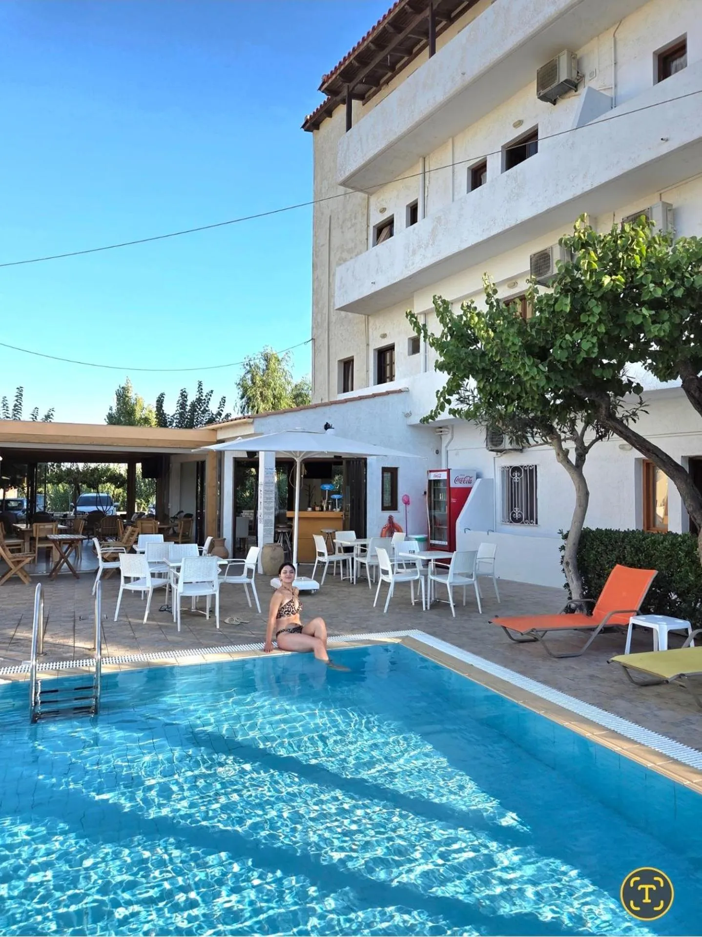 Swimming pool in Arhodiko Hotel
