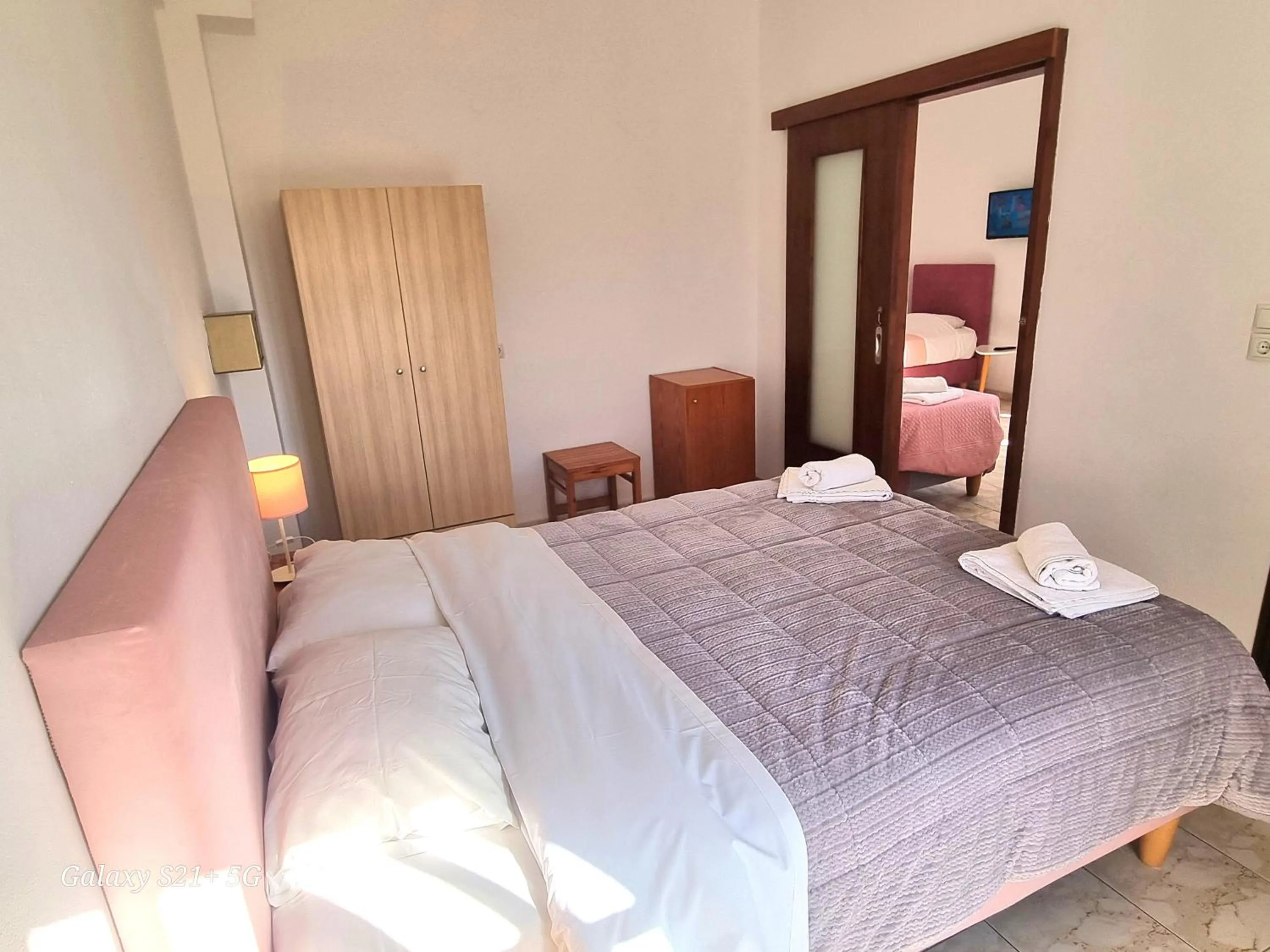 Bedroom, Bed in Arhodiko Hotel