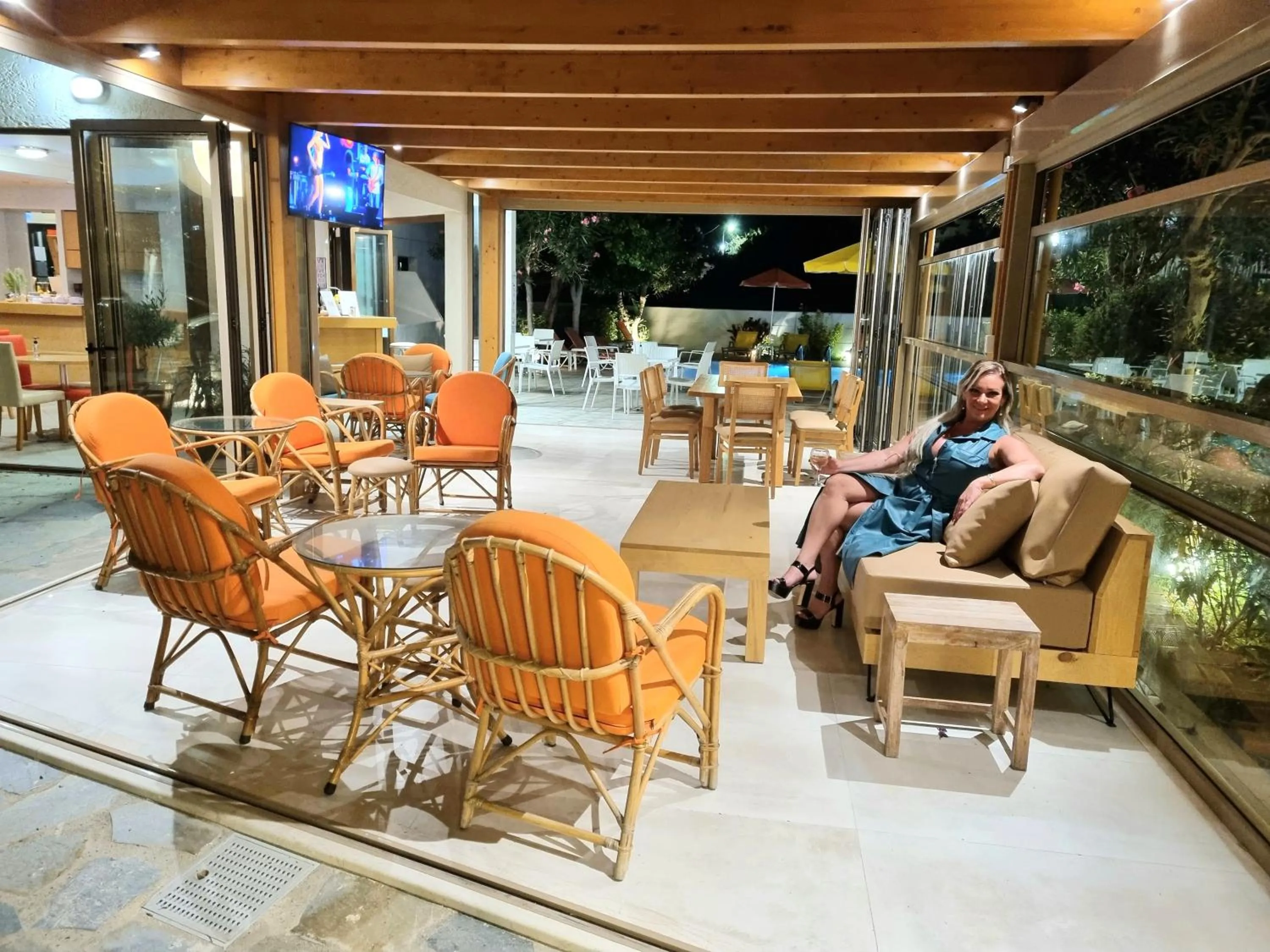 Lobby or reception in Arhodiko Hotel