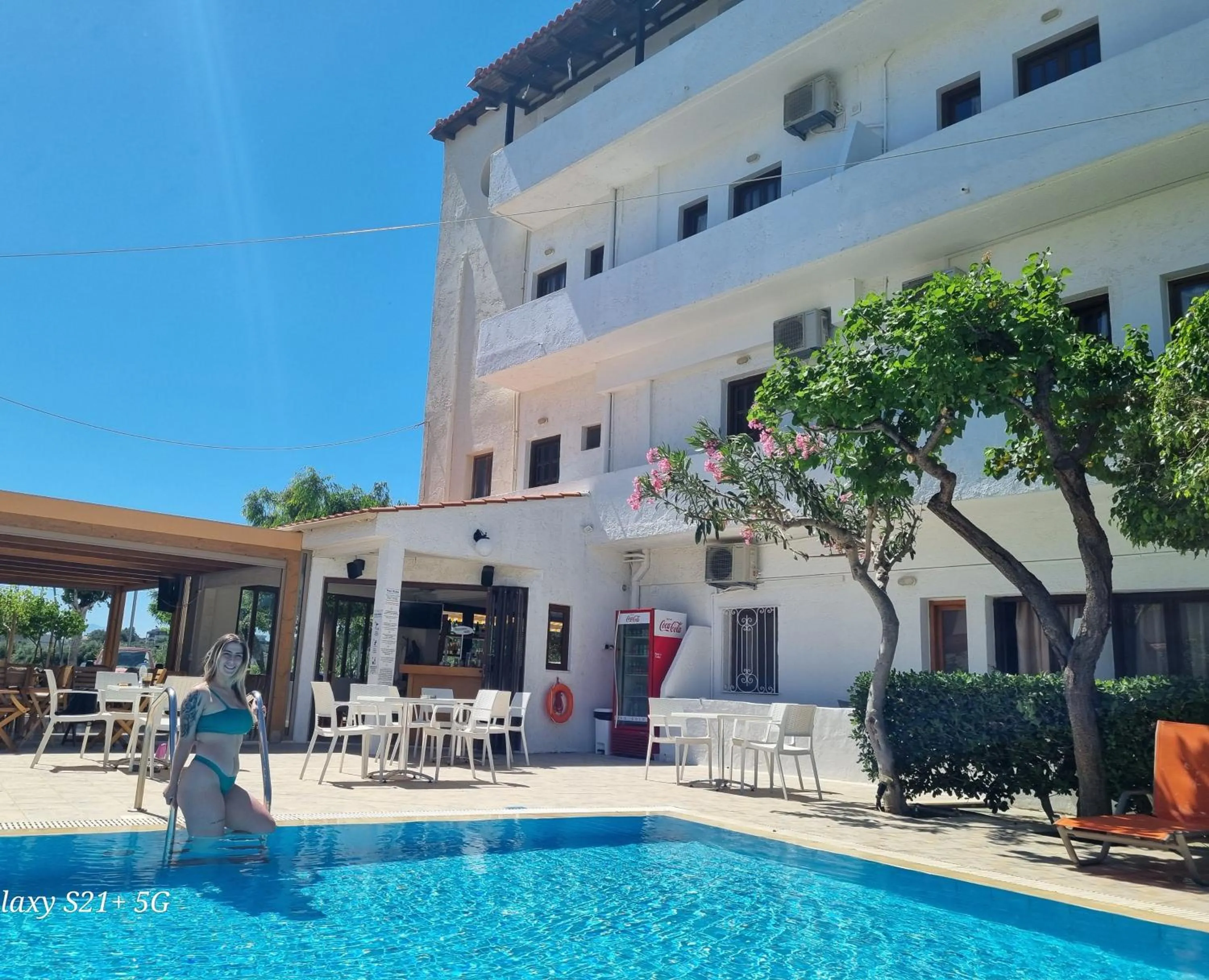 Swimming pool in Arhodiko Hotel
