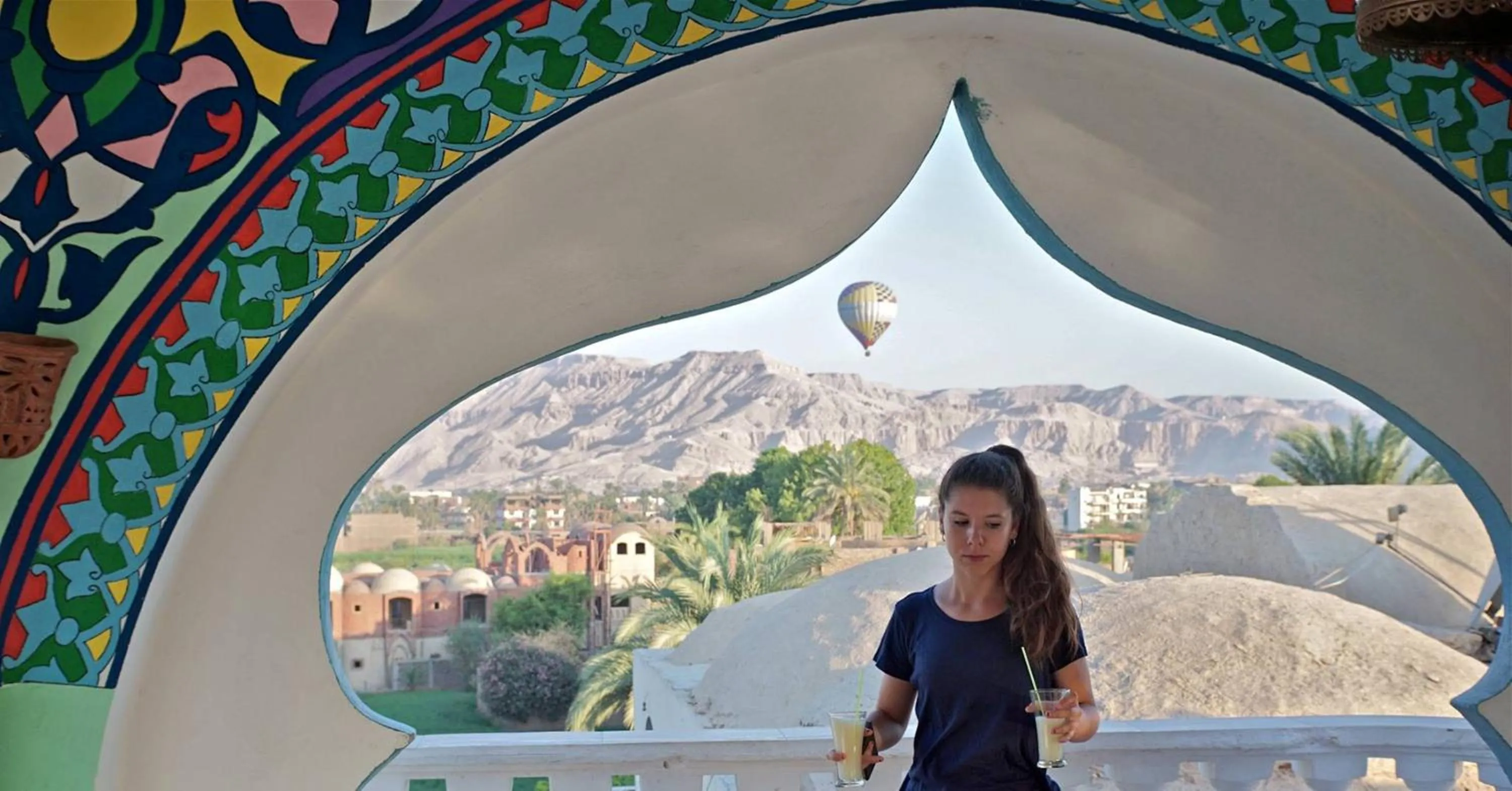 Mountain view in Cleopatra Hotel Luxor