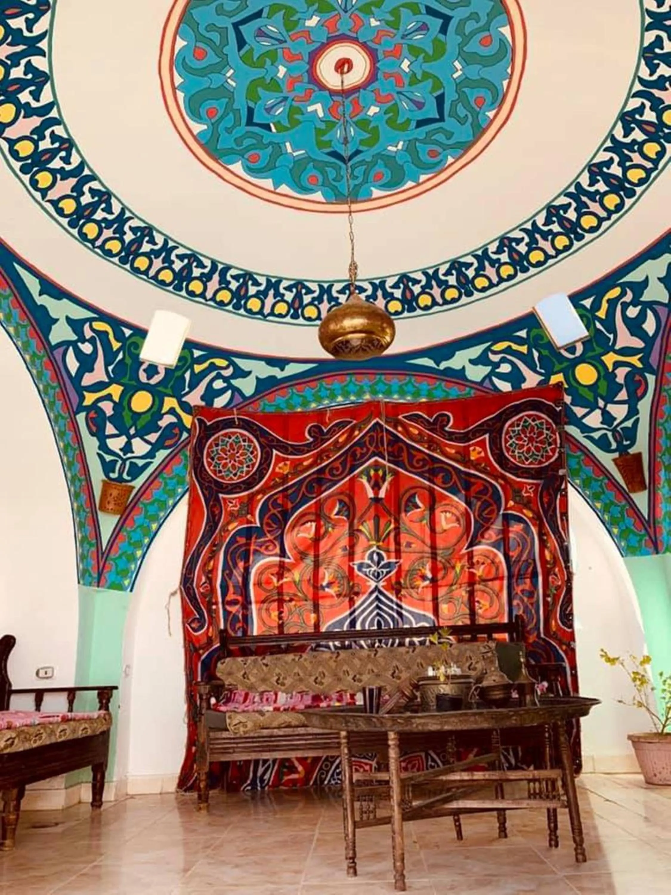 Dining area in Cleopatra Hotel Luxor