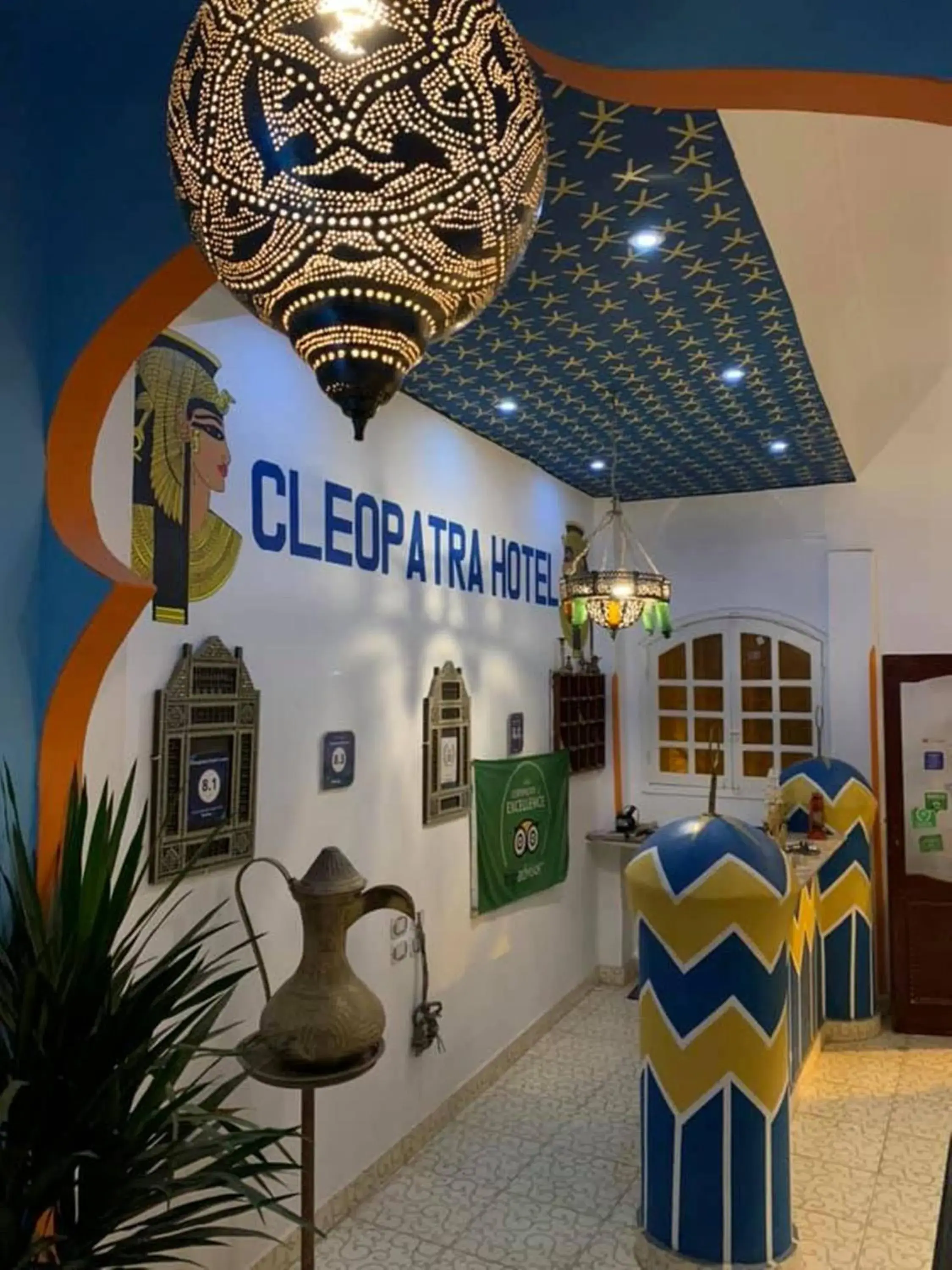 Lobby or reception in Cleopatra Hotel Luxor Lobby or reception in Cleopatra Hotel Luxor