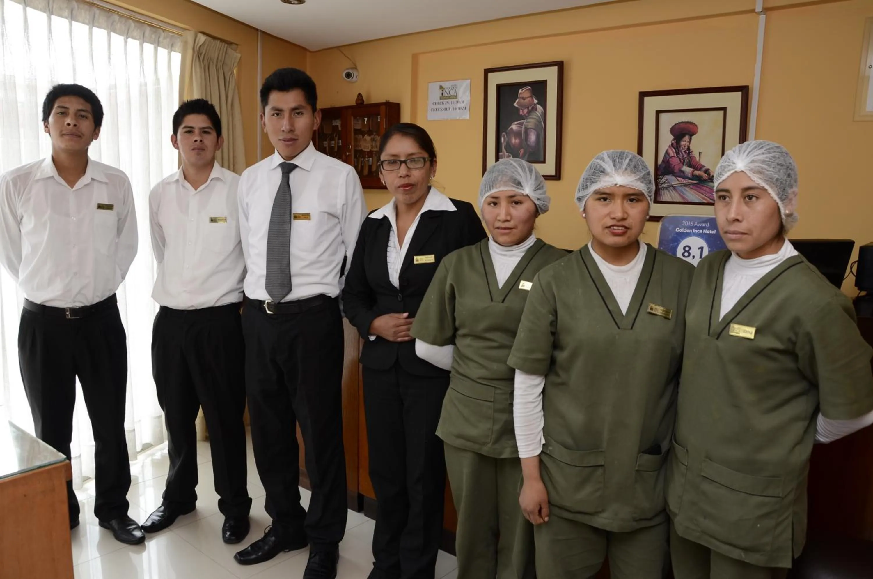 Staff in Golden Inca Hotel
