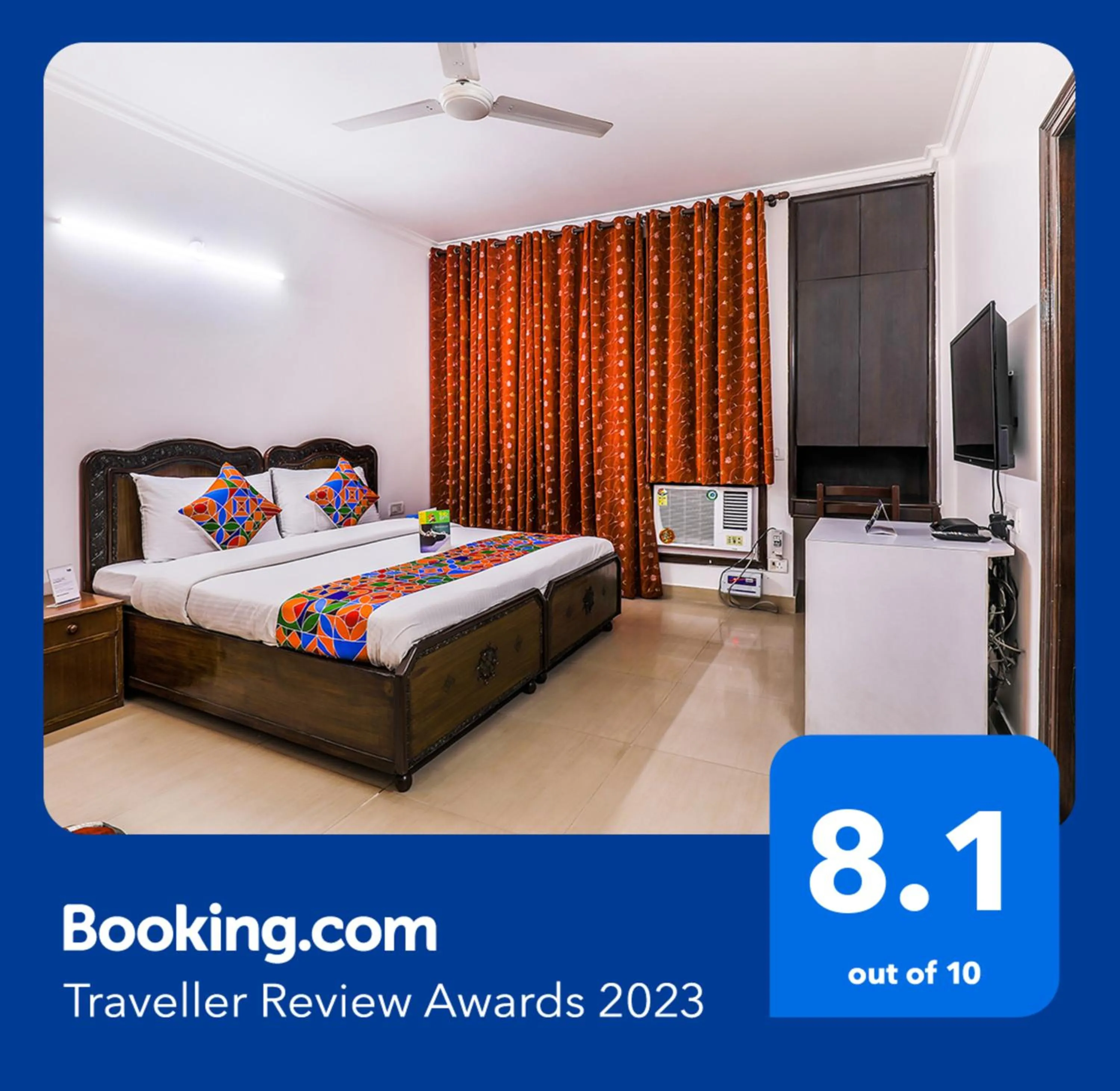 Living room, Bed in FabExpress Hemkunt Mansion