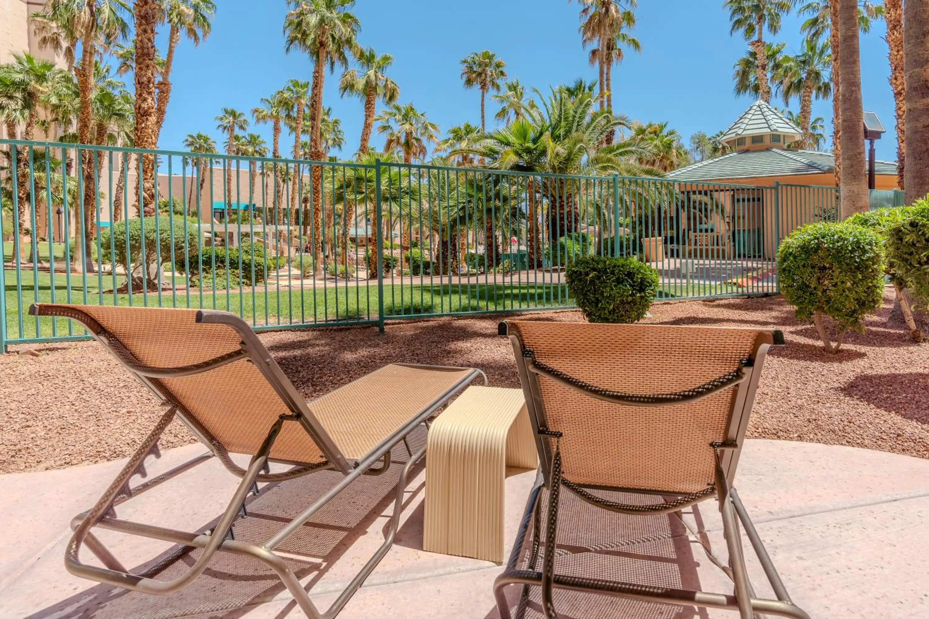 Patio in CasaBlanca Resort, Casino, Golf & Spa