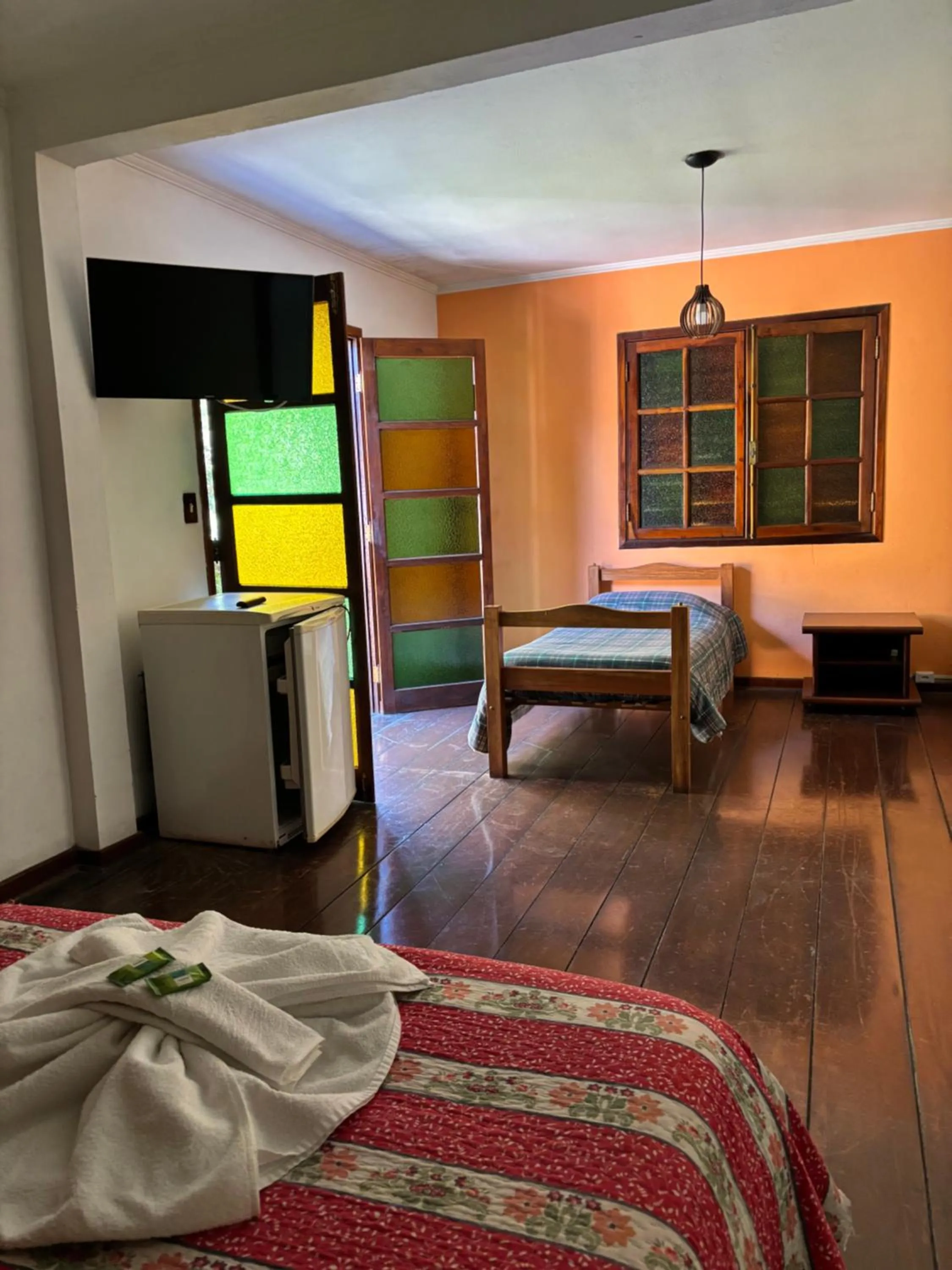 Bed in Pousada da Brigida